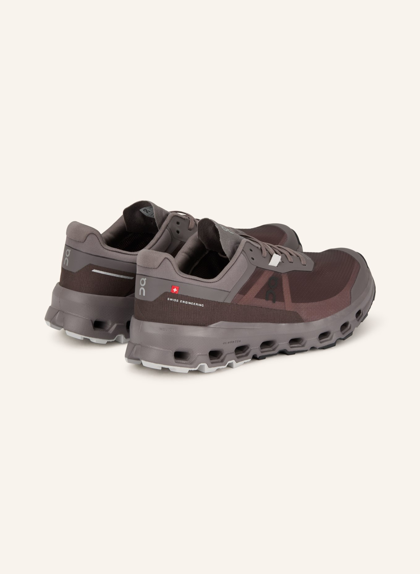 On CLOUDVISTA 2 trail running shoes: DARK GRAY / GRAY