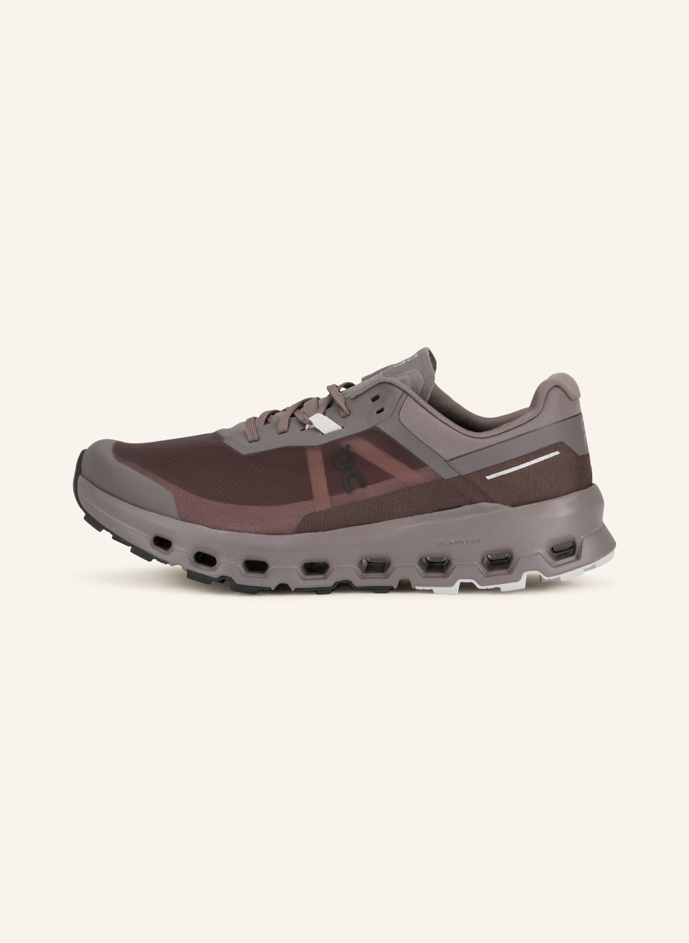 On CLOUDVISTA 2 trail running shoes: DARK GRAY / GRAY