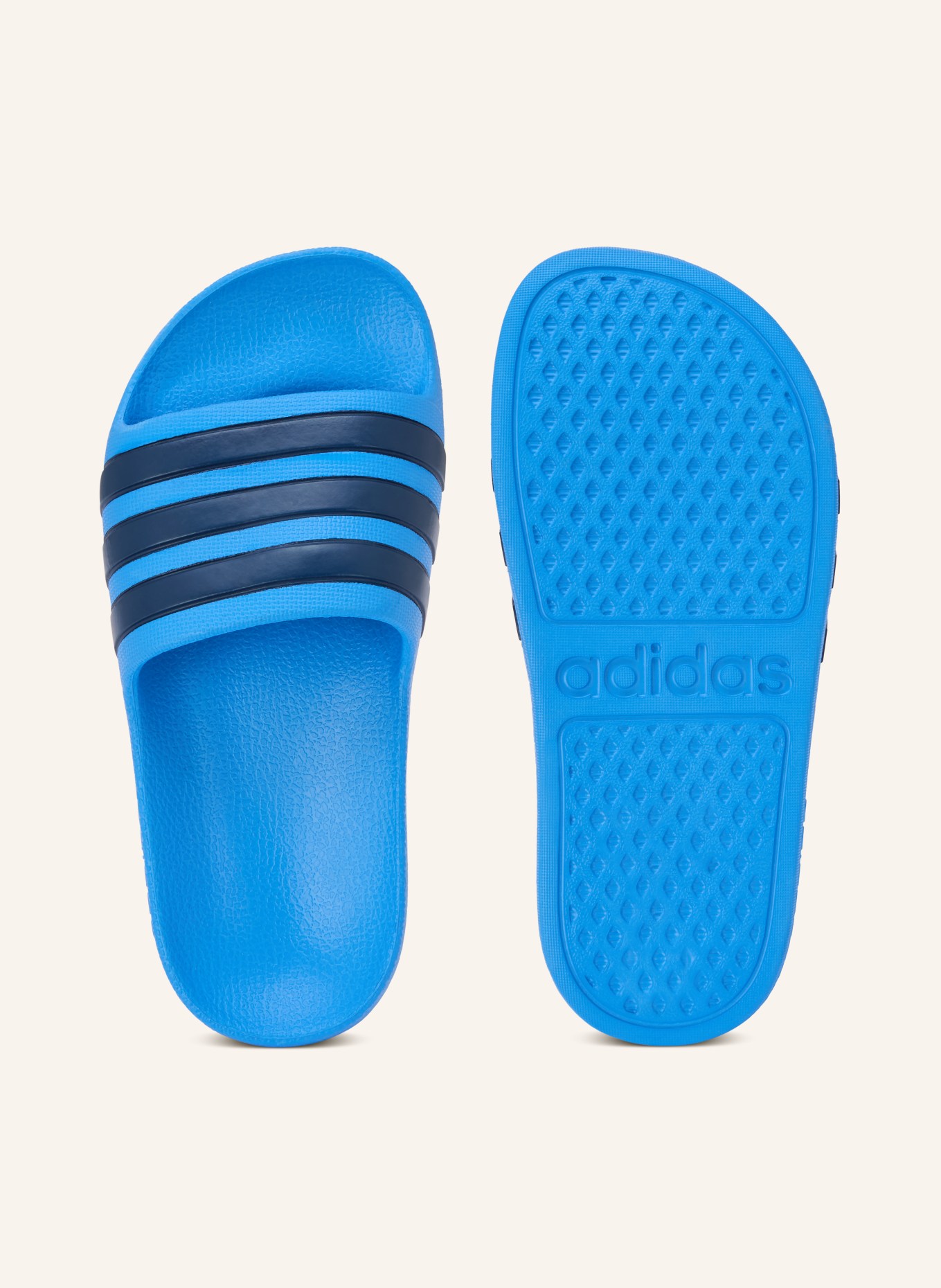 adidas Pantofle ADILETTE AQUA: MODRÁ / ČERNÁ