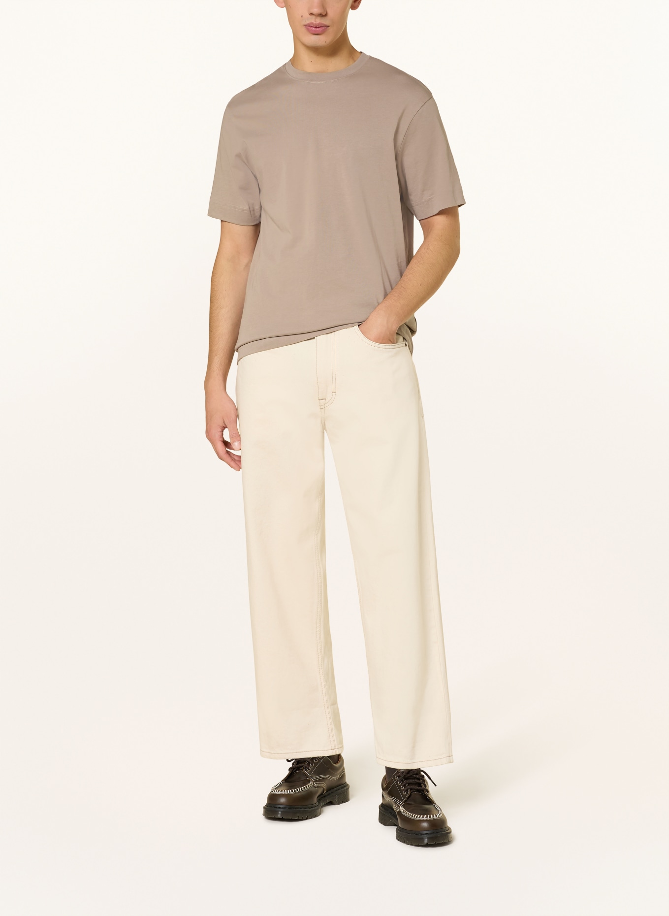 DRYKORN T-shirt RAPHAEL: LIGHT BROWN