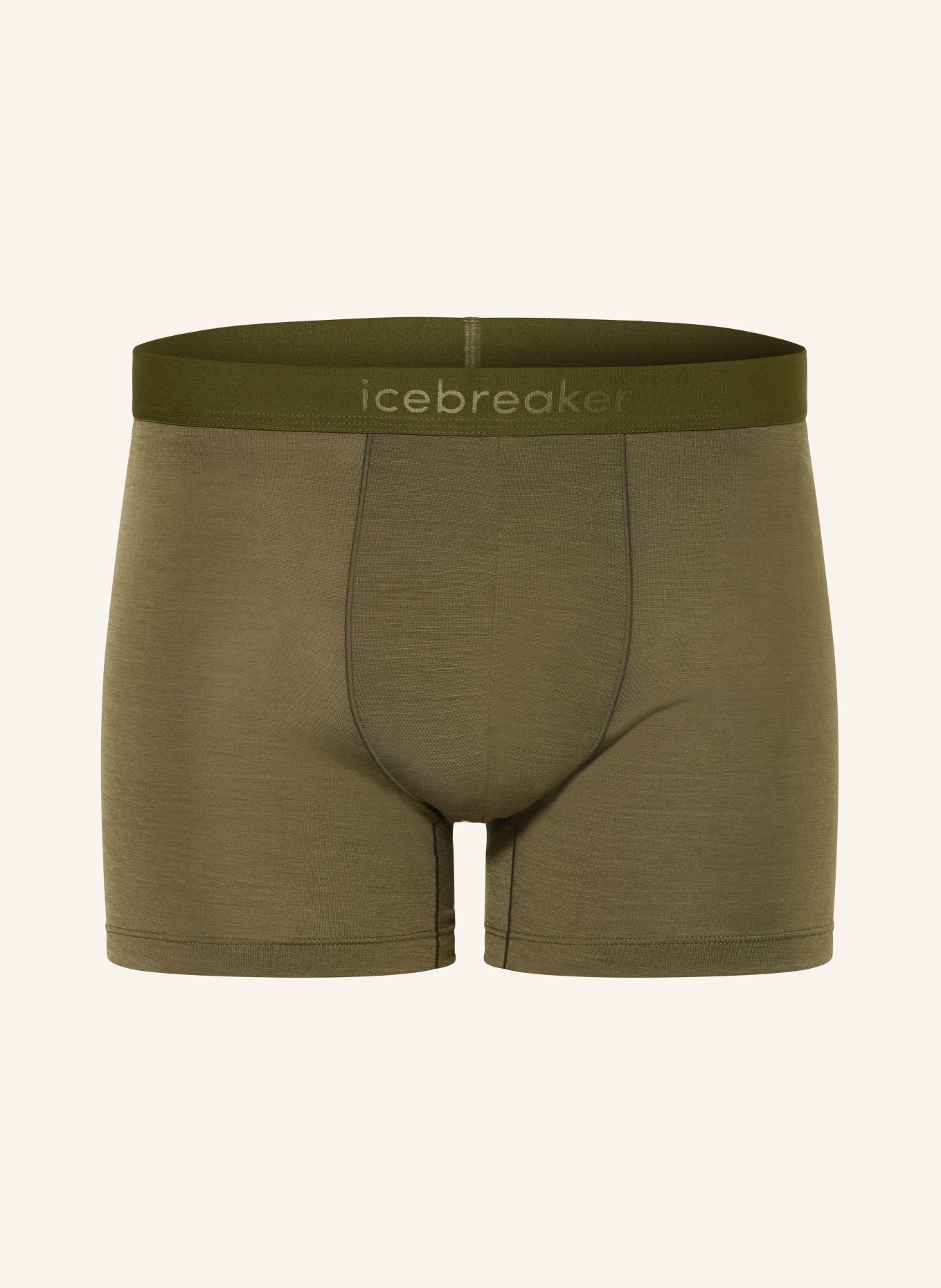 icebreaker Funktionswäsche-Boxershorts ANATOMICA mit Merinowolle: KHAKI
