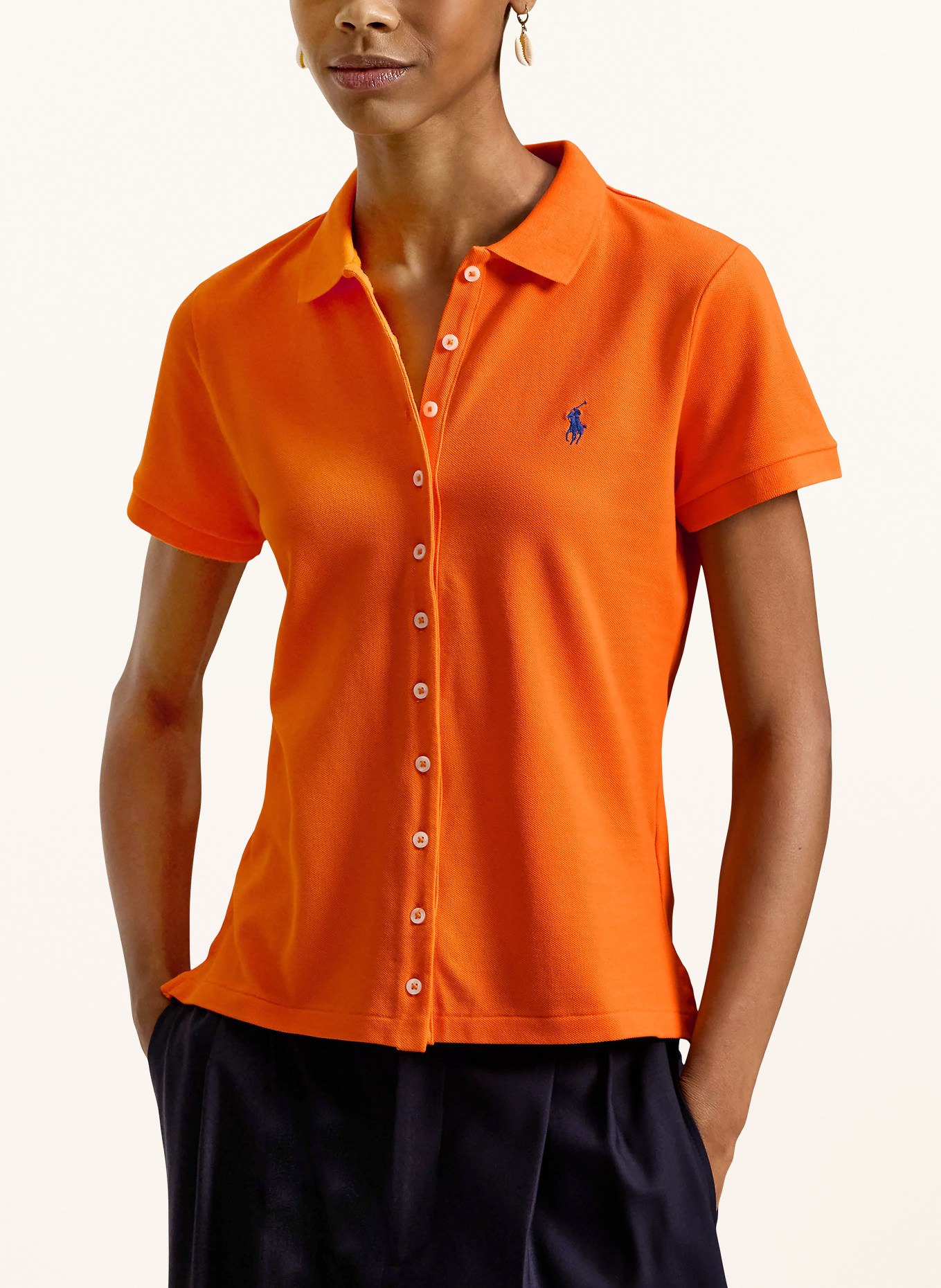 POLO RALPH LAUREN Piqué polo shirt: ORANGE