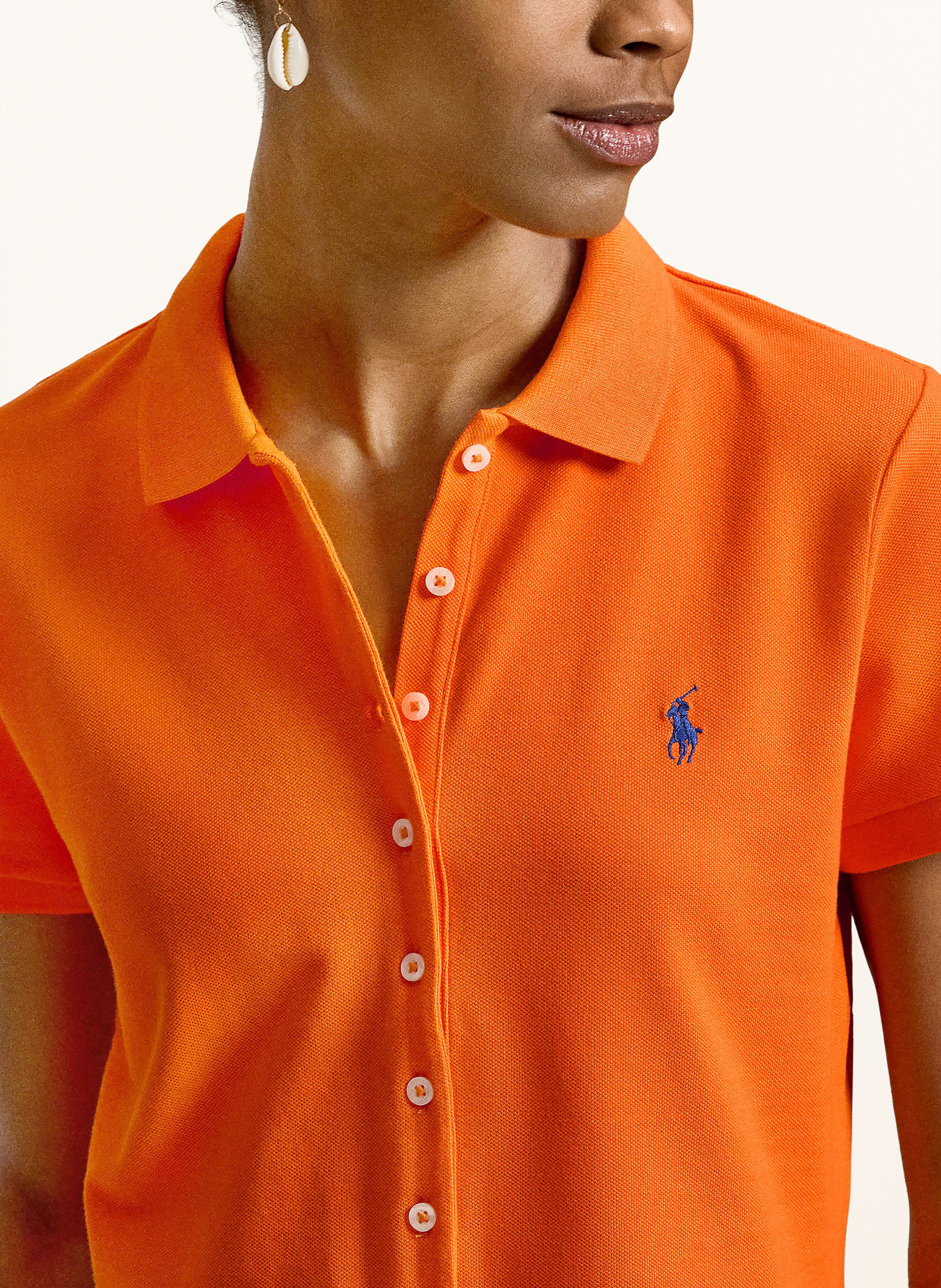 POLO RALPH LAUREN Piqué polo shirt: ORANGE