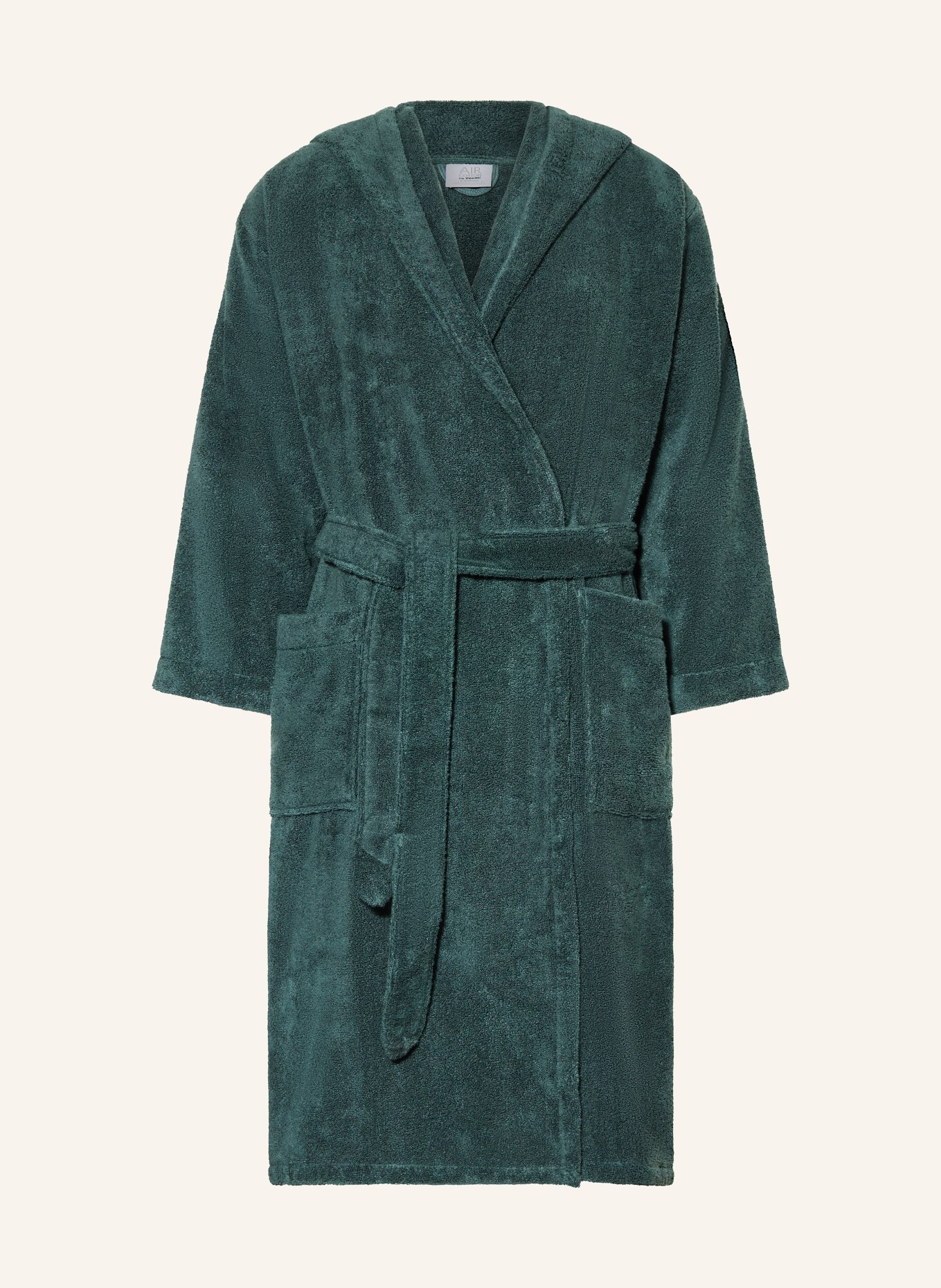 en VOGUE Szlafrok uniseks z kapturem: CIEMNOZIELONY