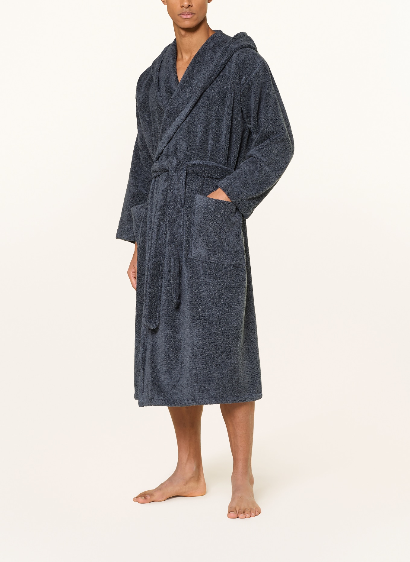 en VOGUE Szlafrok uniseks z kapturem: CZIEMNOSZARY