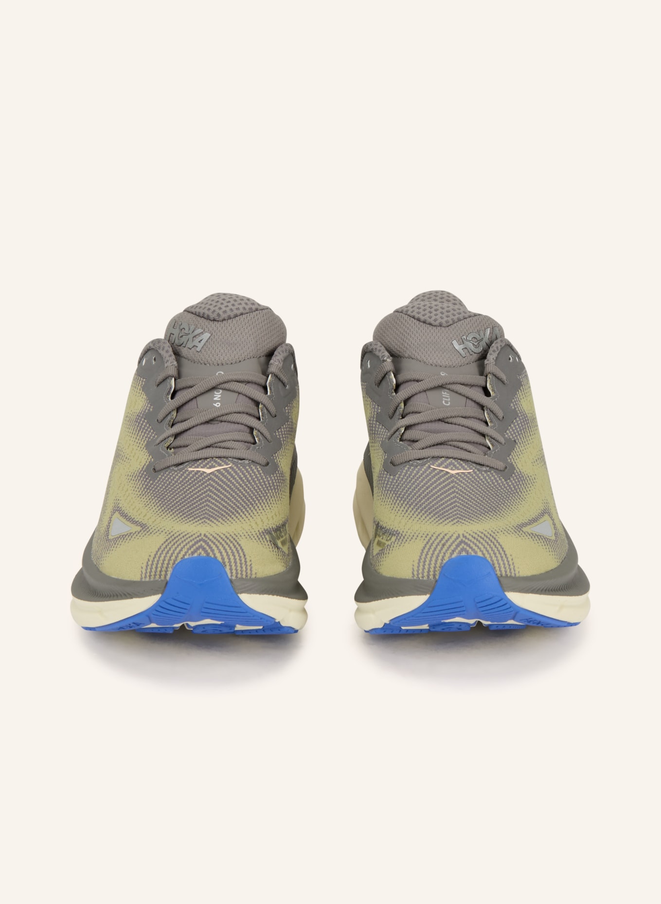 HOKA Running shoes CLIFTON 9 GTX: OLIVE / GRAY