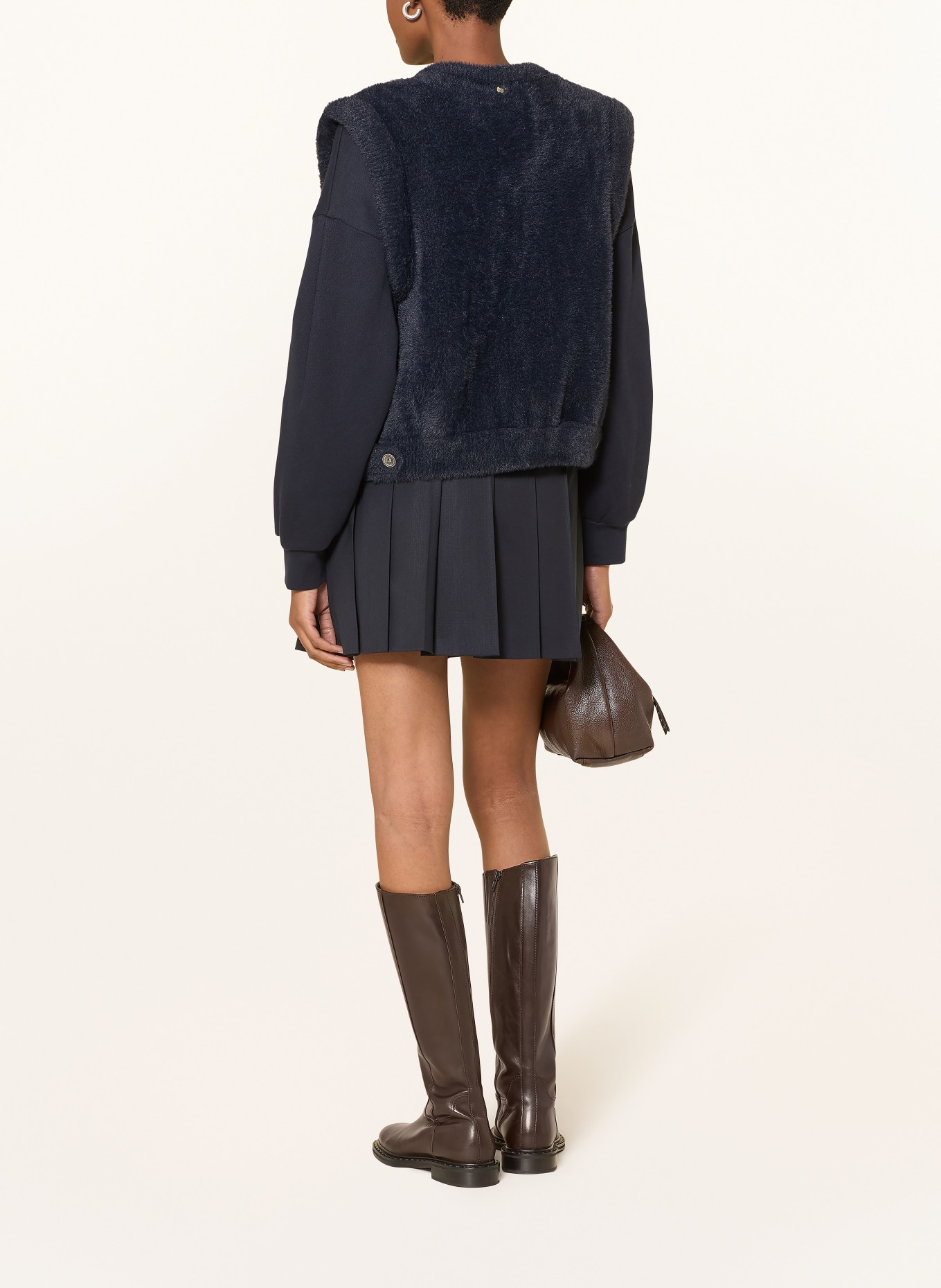 RINO & PELLE Pletený obal ELONA: TMAVĚ MODRÁ