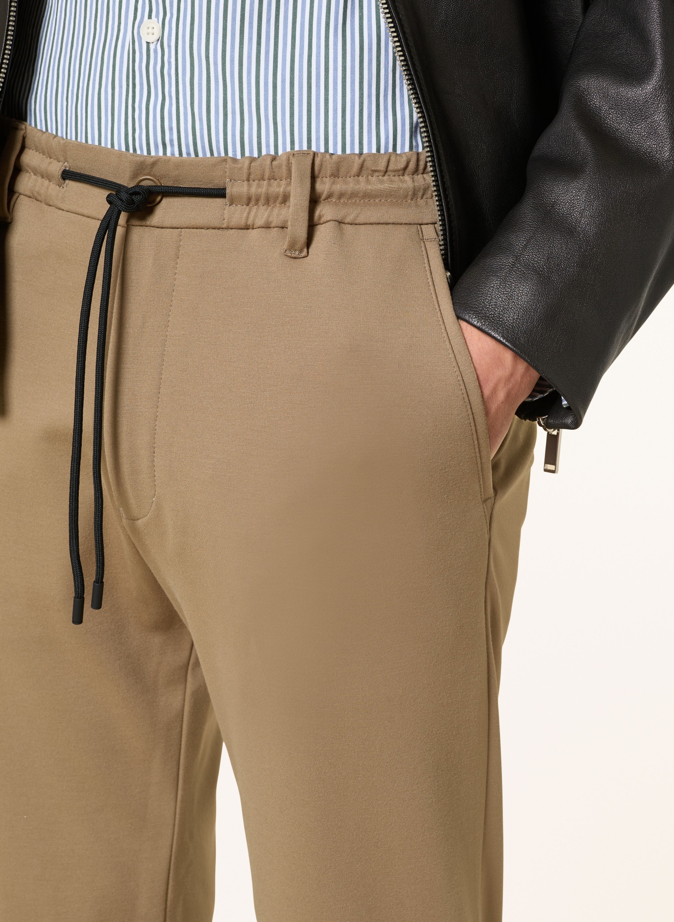 DRYKORN Jerseyhose DEGER im Jogging-Stil Slim Fit: BEIGE