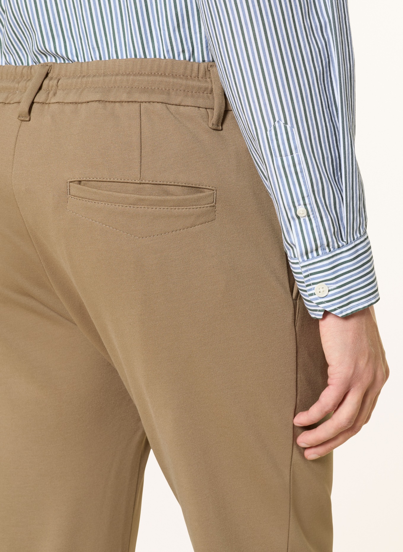 DRYKORN Jerseyhose DEGER im Jogging-Stil Slim Fit: BEIGE