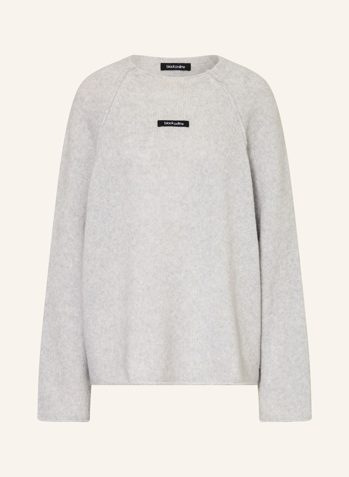 black palms Oversized sweater MAEXIN: LIGHT GRAY