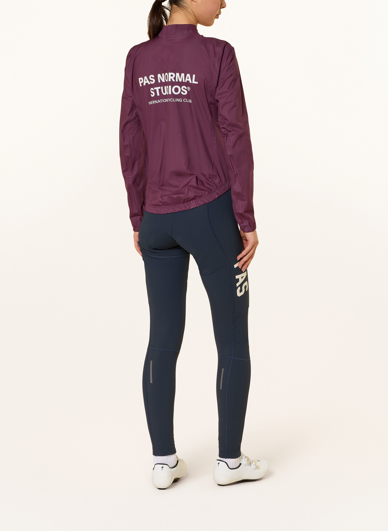 PAS NORMAL STUDIOS MECHANIM RAIN cycling jersey: DARK RED