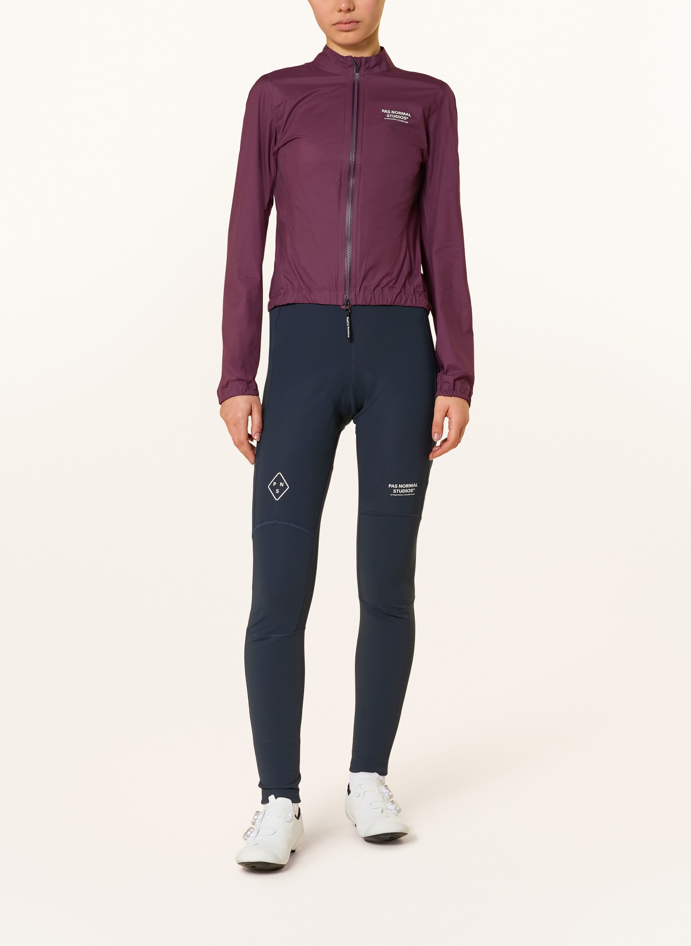 PAS NORMAL STUDIOS MECHANIM RAIN cycling jersey: DARK RED