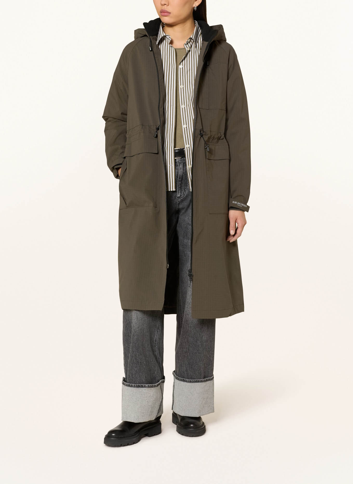 ILSE JACOBSEN Nepromokavý plášť THERMAL01: KHAKI