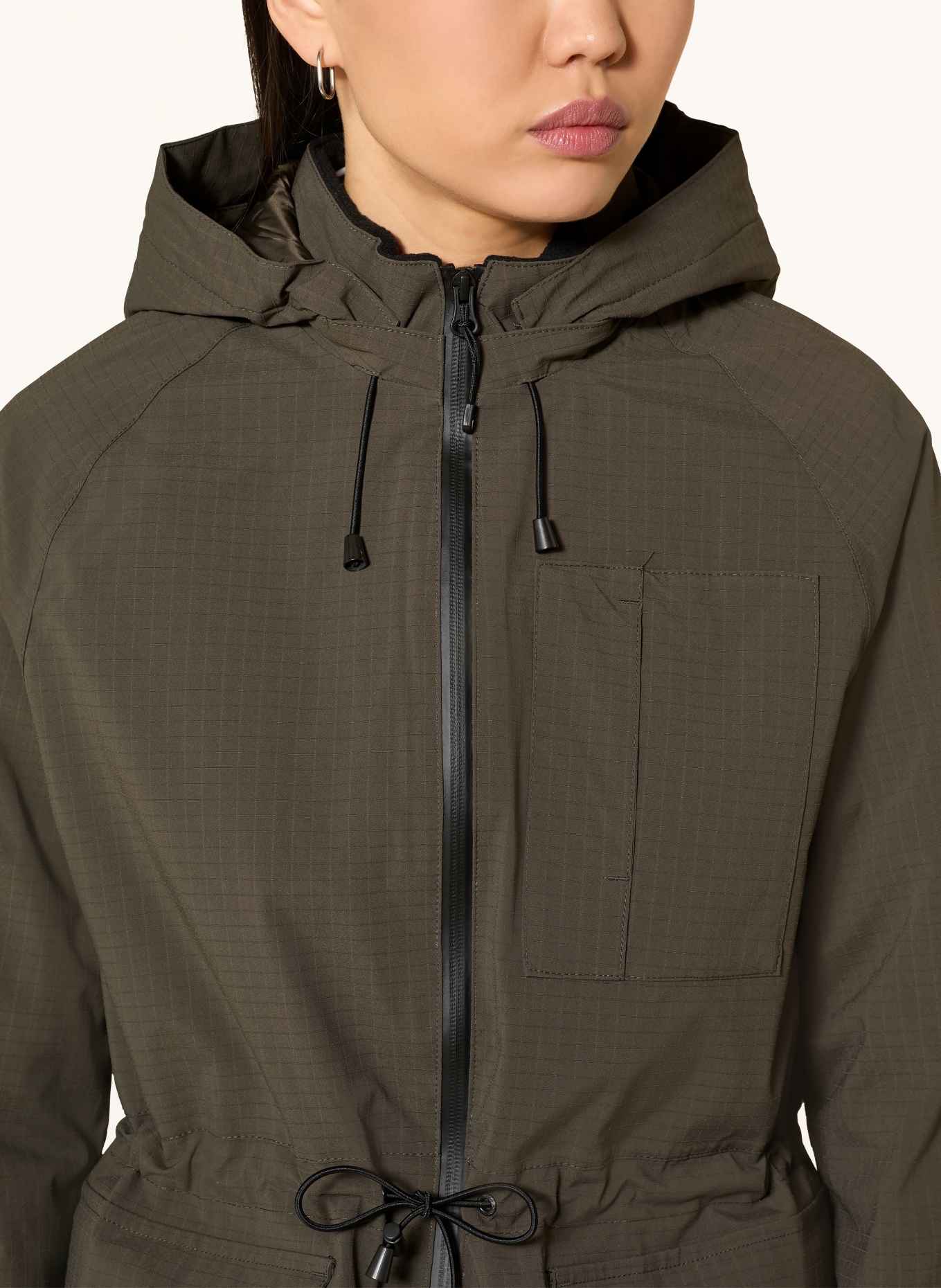 ILSE JACOBSEN Nepromokavý plášť THERMAL01: KHAKI