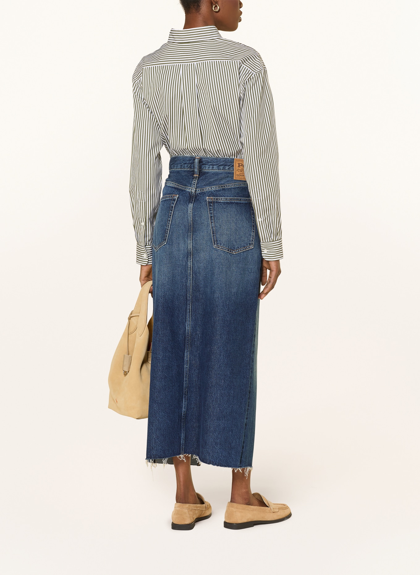 POLO RALPH LAUREN Koszula: OLIWKOWY / BIAŁY