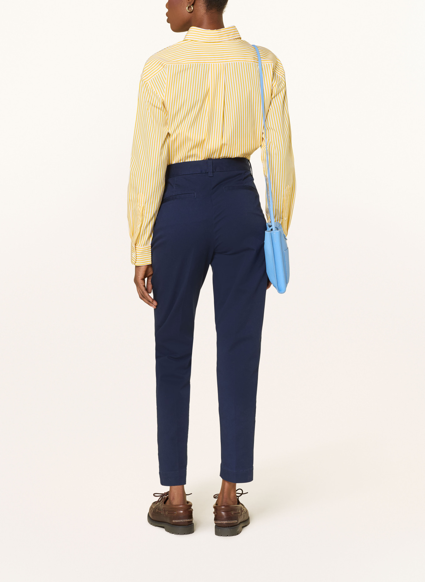 POLO RALPH LAUREN Hemdbluse: GELB / WEISS