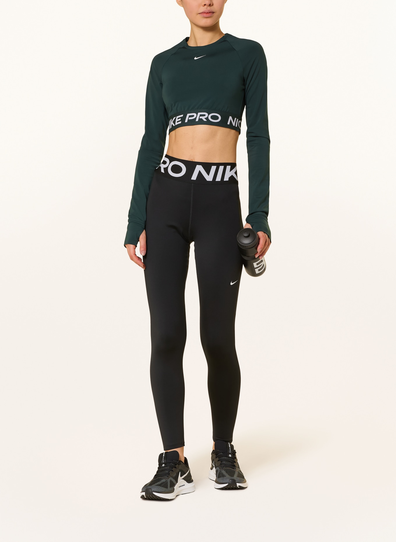 Nike Cropped-Longsleeve PRO 365 DRI-FIT: PETROL