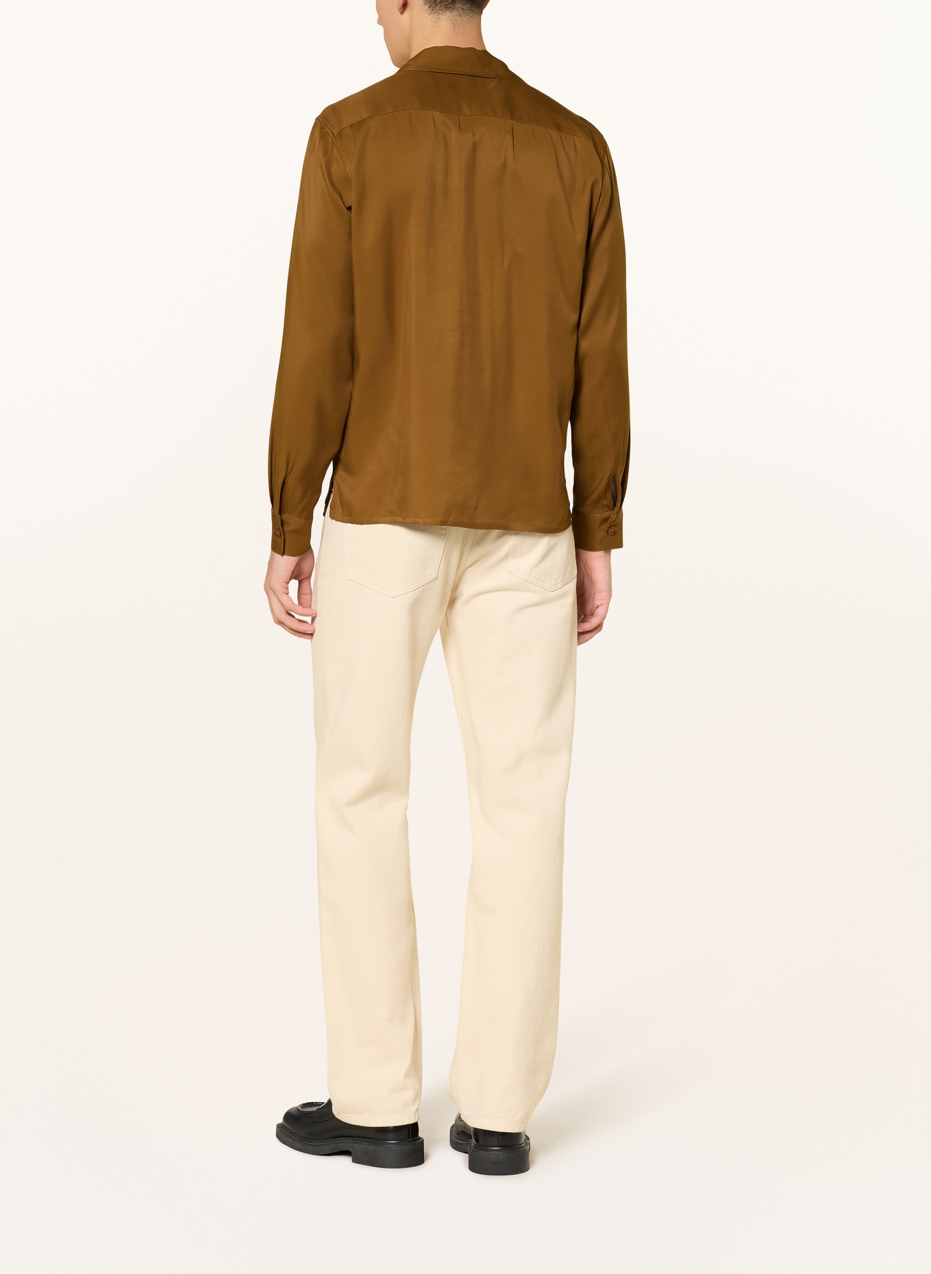 SANDRO Resorthemd Slim Fit: BRAUN