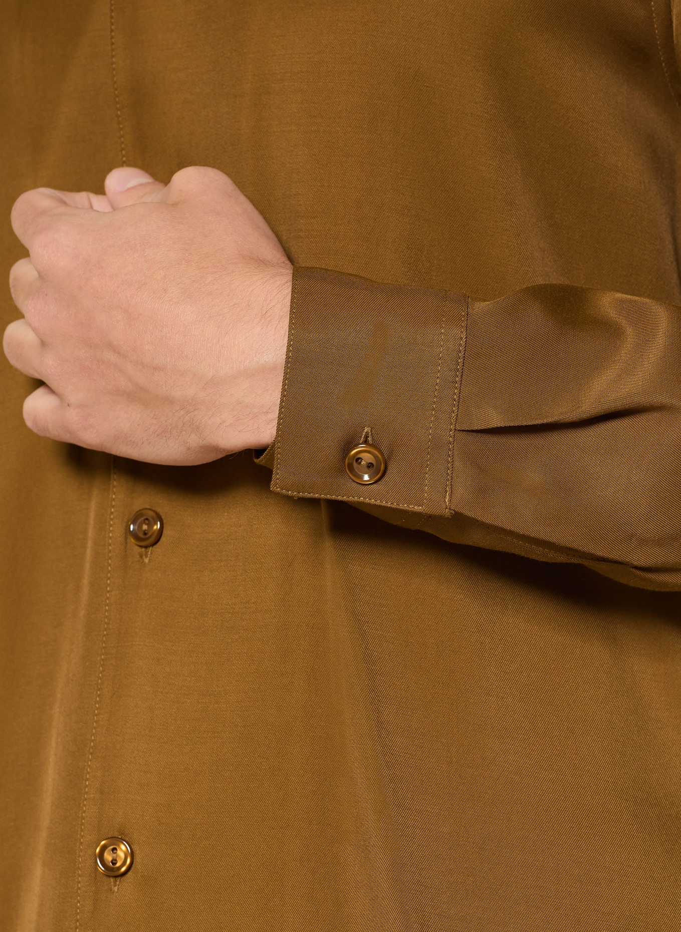 SANDRO Resorthemd Slim Fit: BRAUN