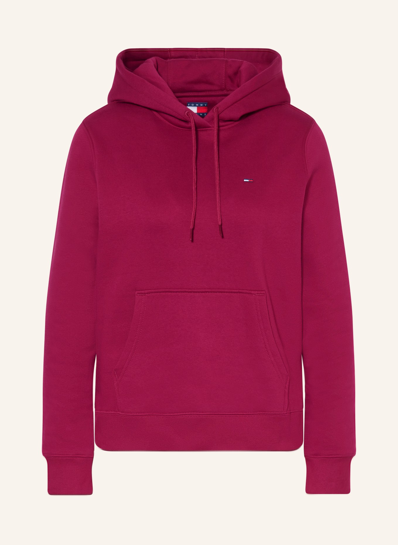 TOMMY JEANS Hoodie: DARK RED