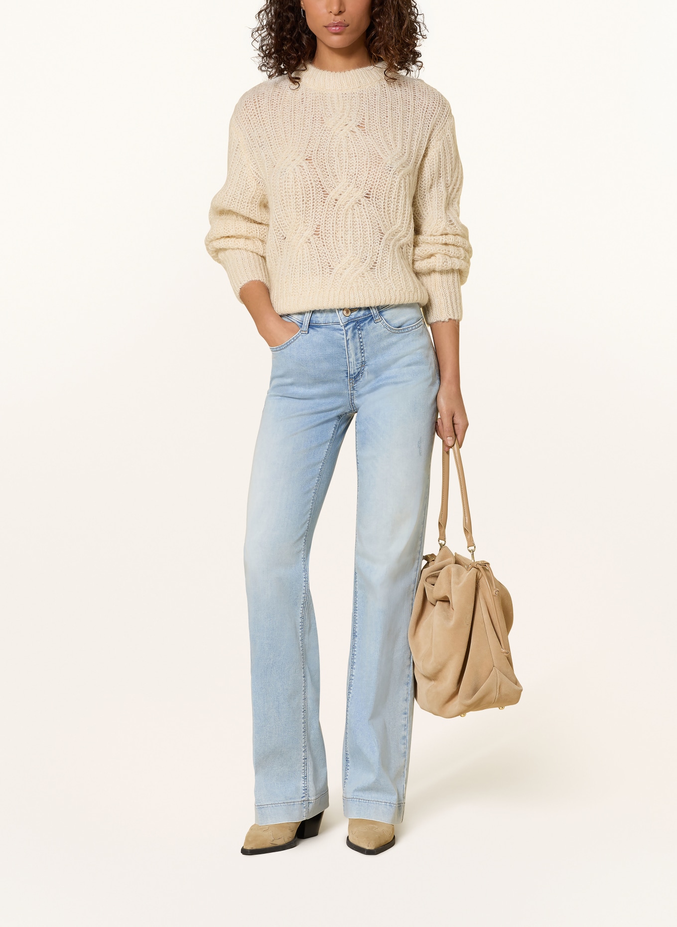 MAC Wide Leg Jeans DREAM: D237 light azure blue