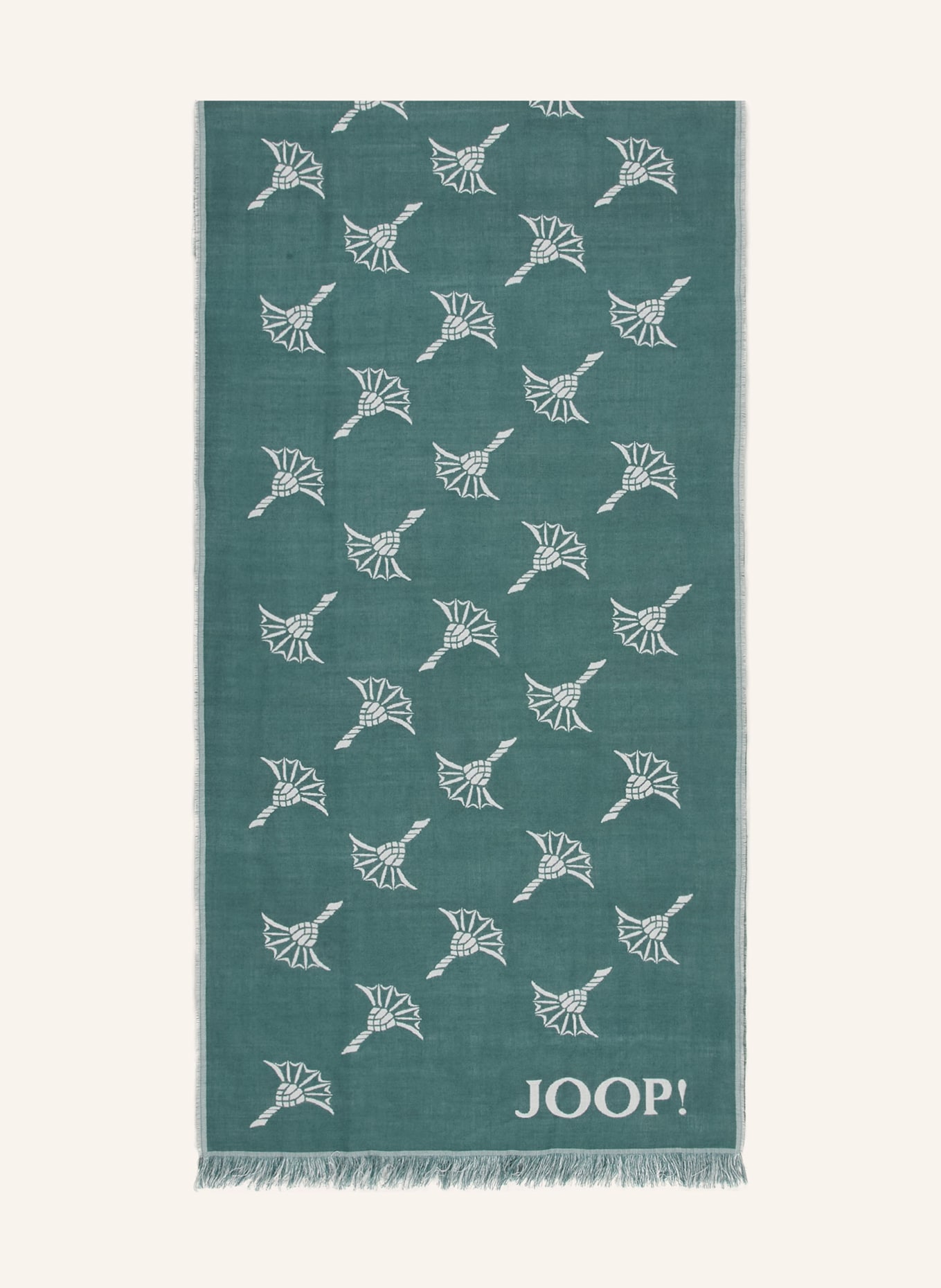 JOOP! Scarf FERIS: TEAL / WHITE
