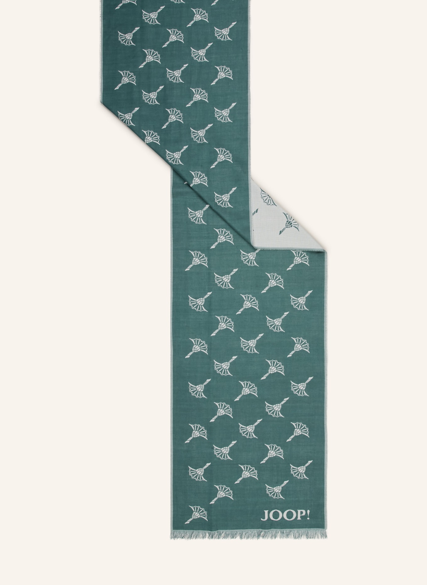 JOOP! Scarf FERIS: TEAL / WHITE