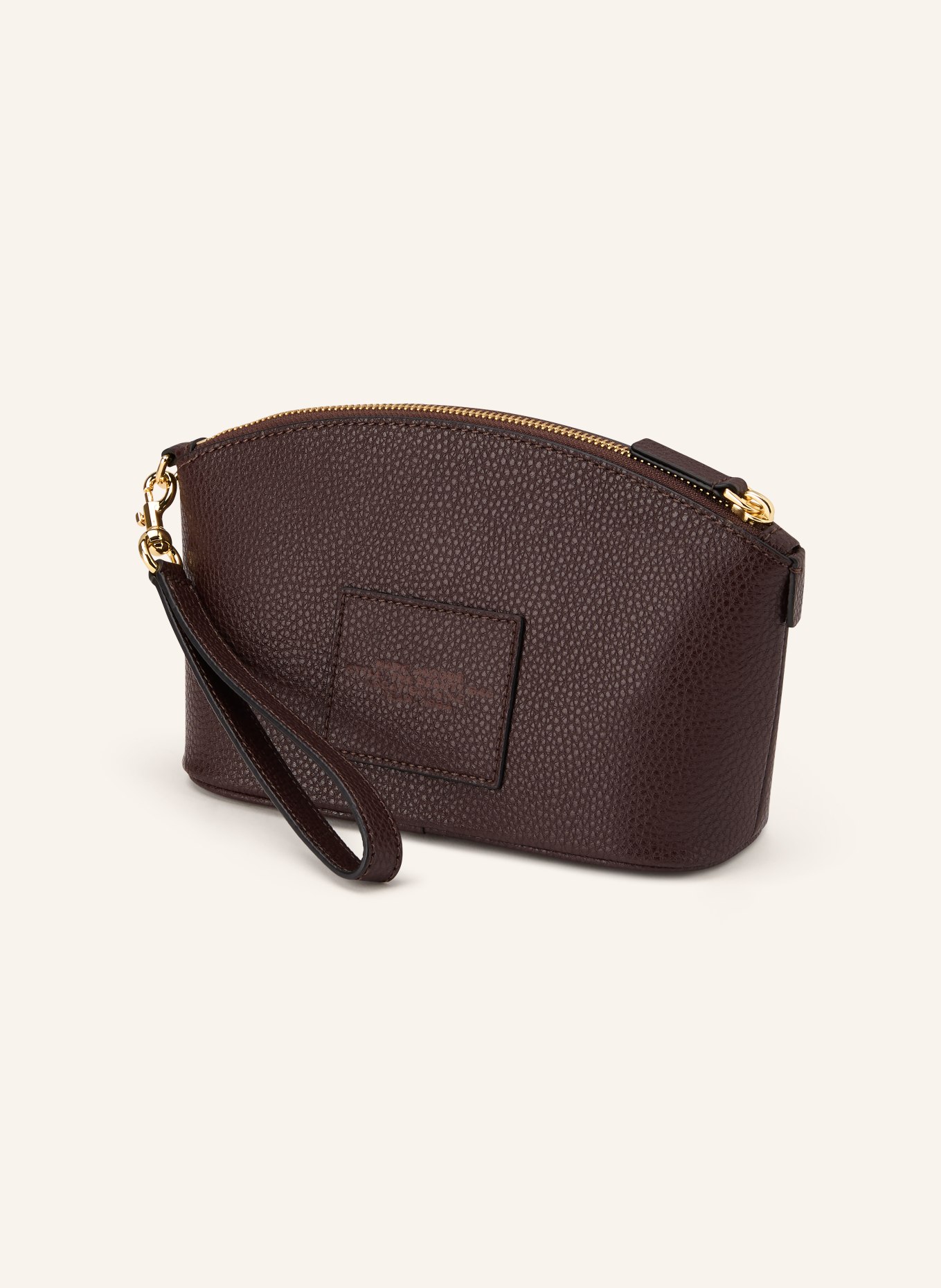 MARC JACOBS Cosmetic bag THE BEAUTY BAG: DARK BROWN / GOLD