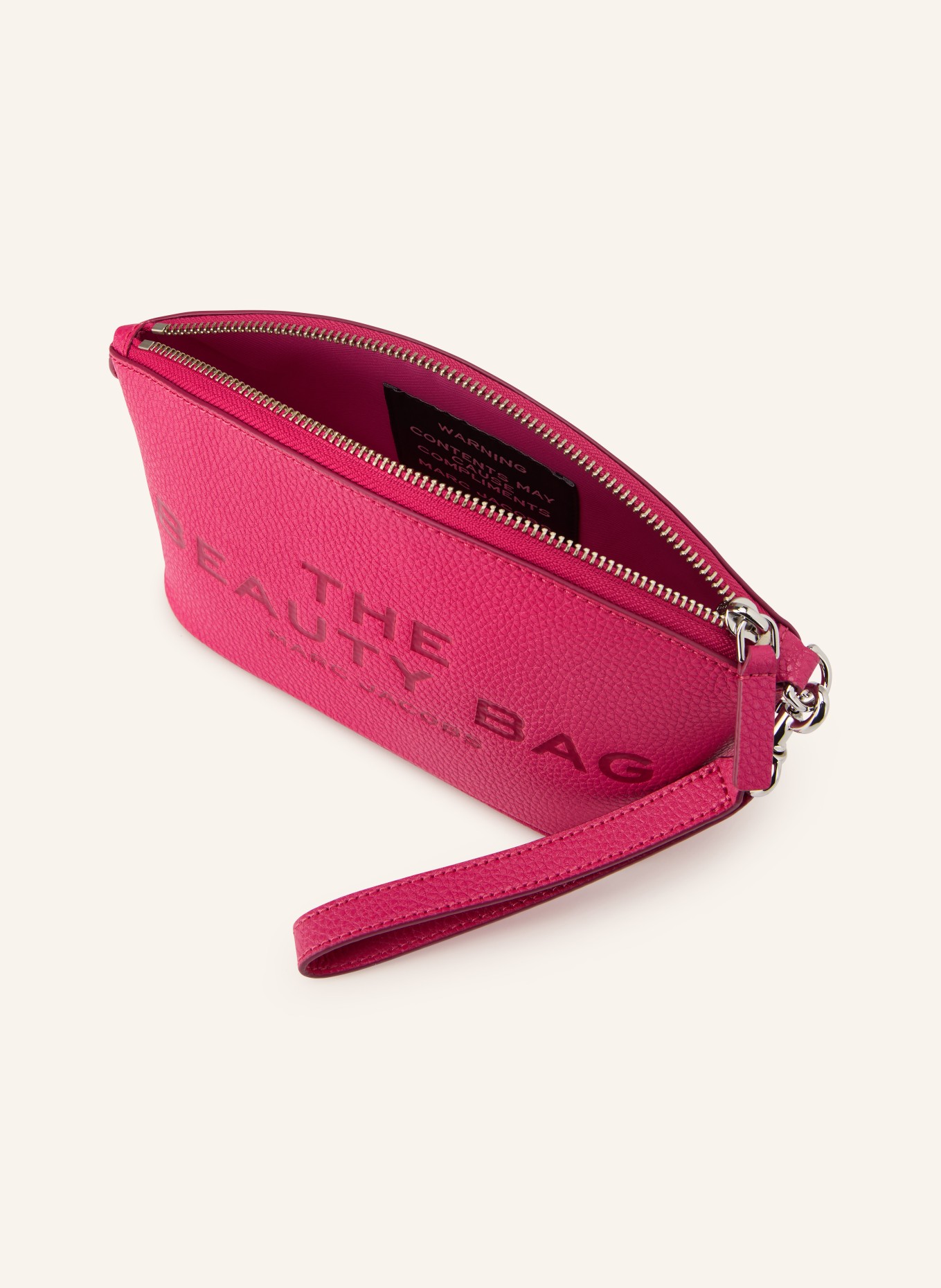 MARC JACOBS Cosmetic bag THE BEAUTY BAG: PINK / SILVER
