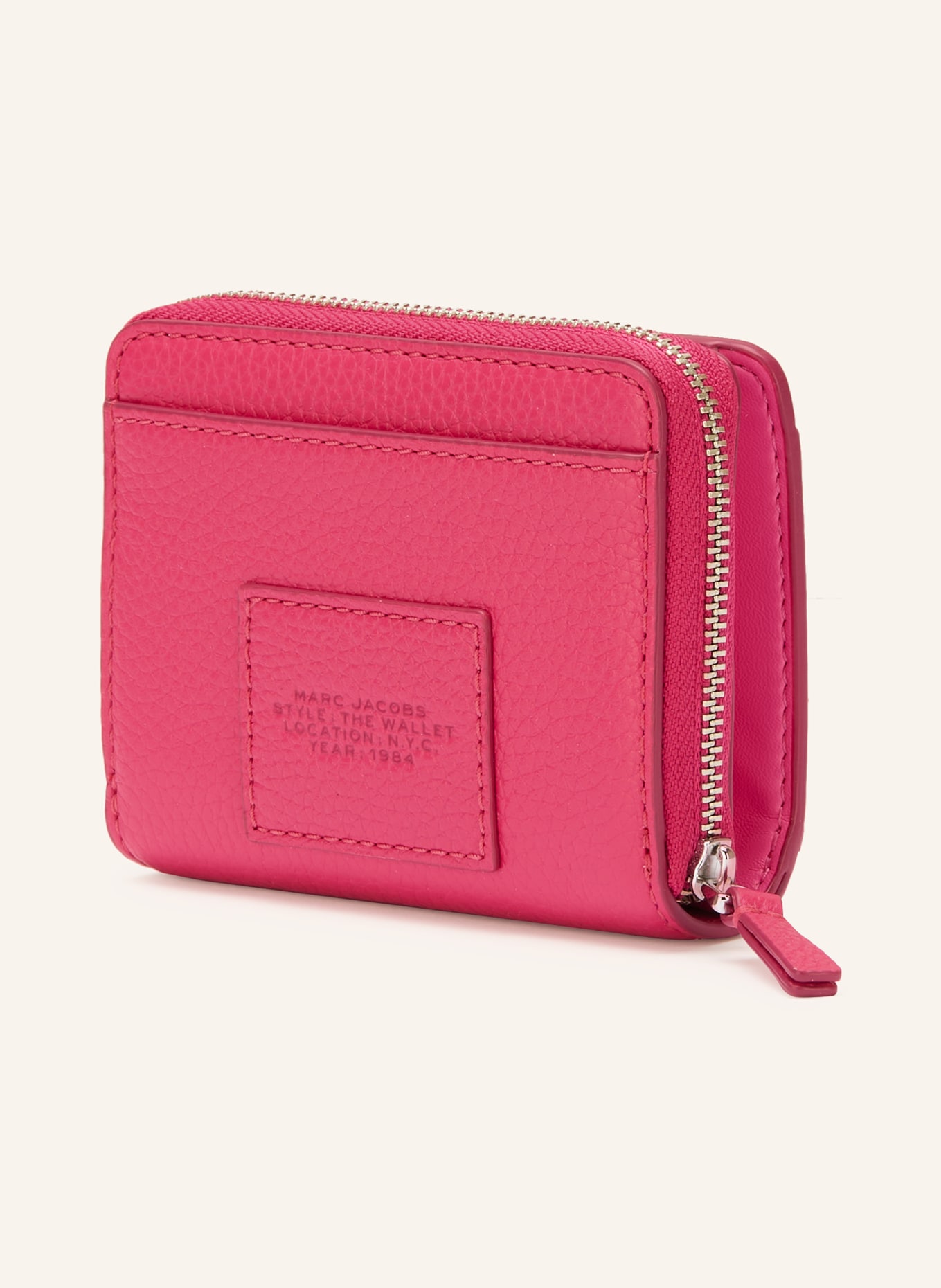 MARC JACOBS Portfel THE MINI COMPACT WALLET: MOCNORÓŻOWY