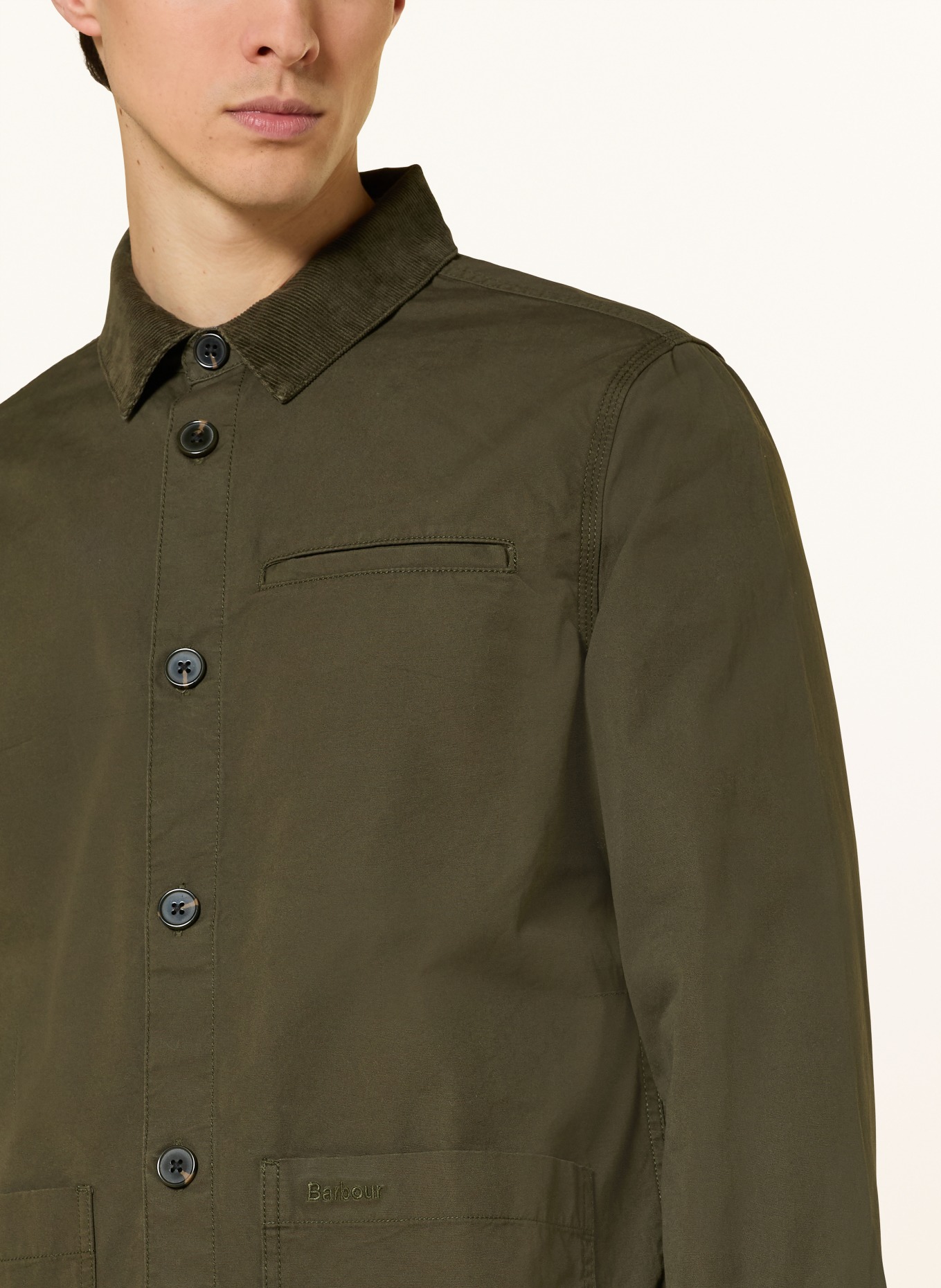 Barbour Overshirt COLE: OLIVE