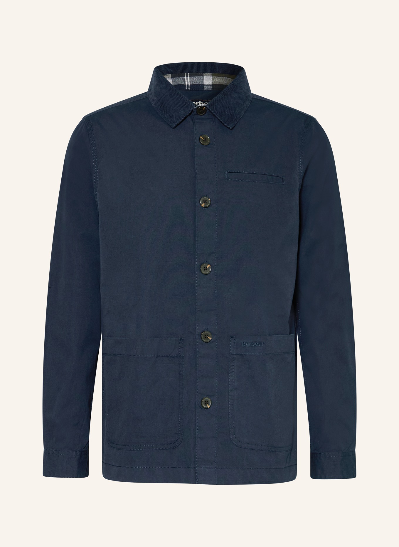 Barbour Overshirt COLE: DUNKELBLAU