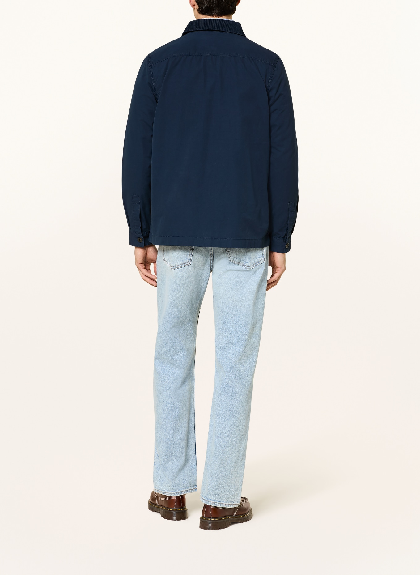 Barbour Overshirt COLE: DUNKELBLAU