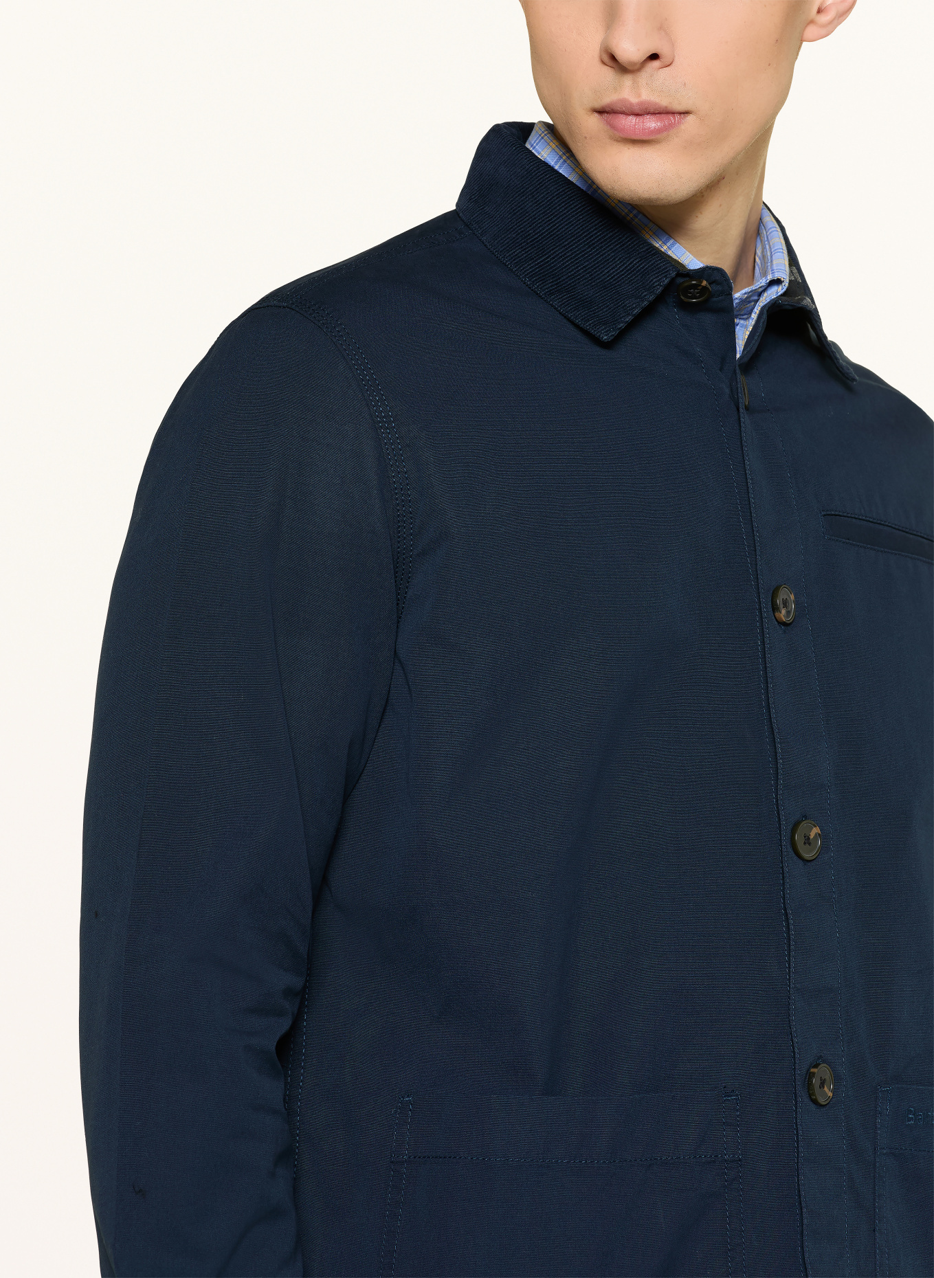 Barbour Overshirt COLE: DUNKELBLAU