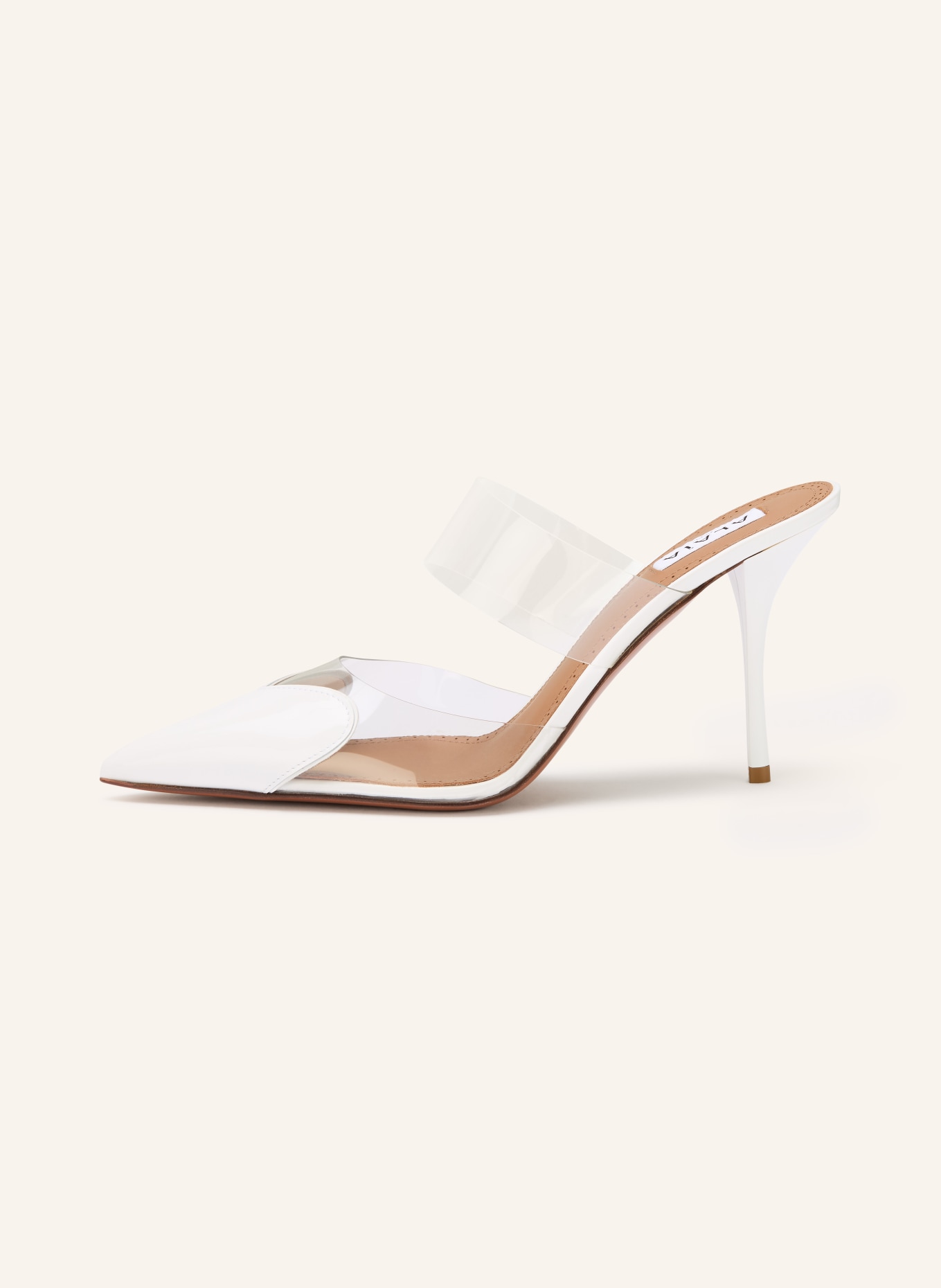 ALAÏA Mules LE CŒUR: WEISS