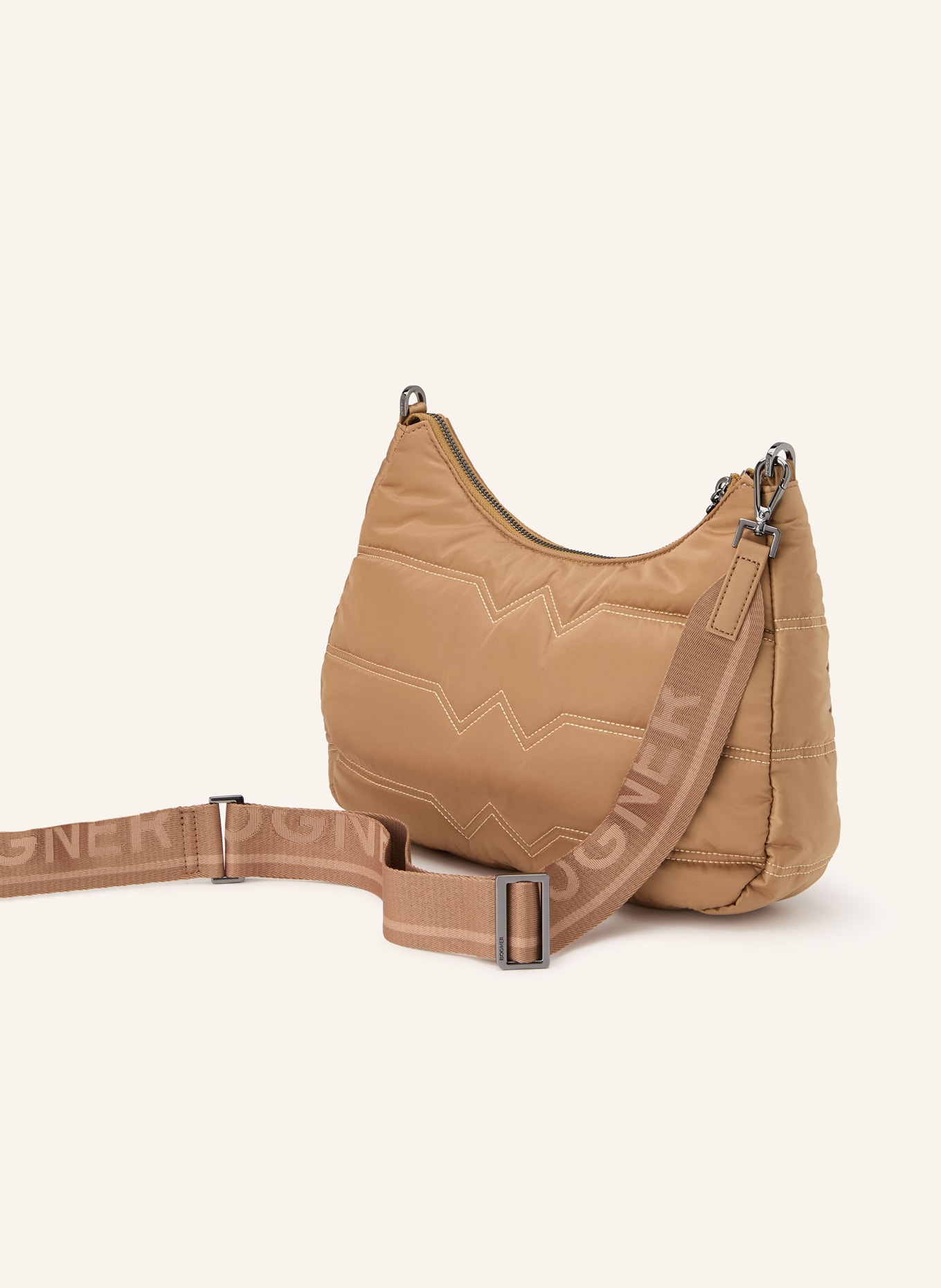 BOGNER Kabelka přes rameno ODETTE: SVĚTLE HNĚDÁ