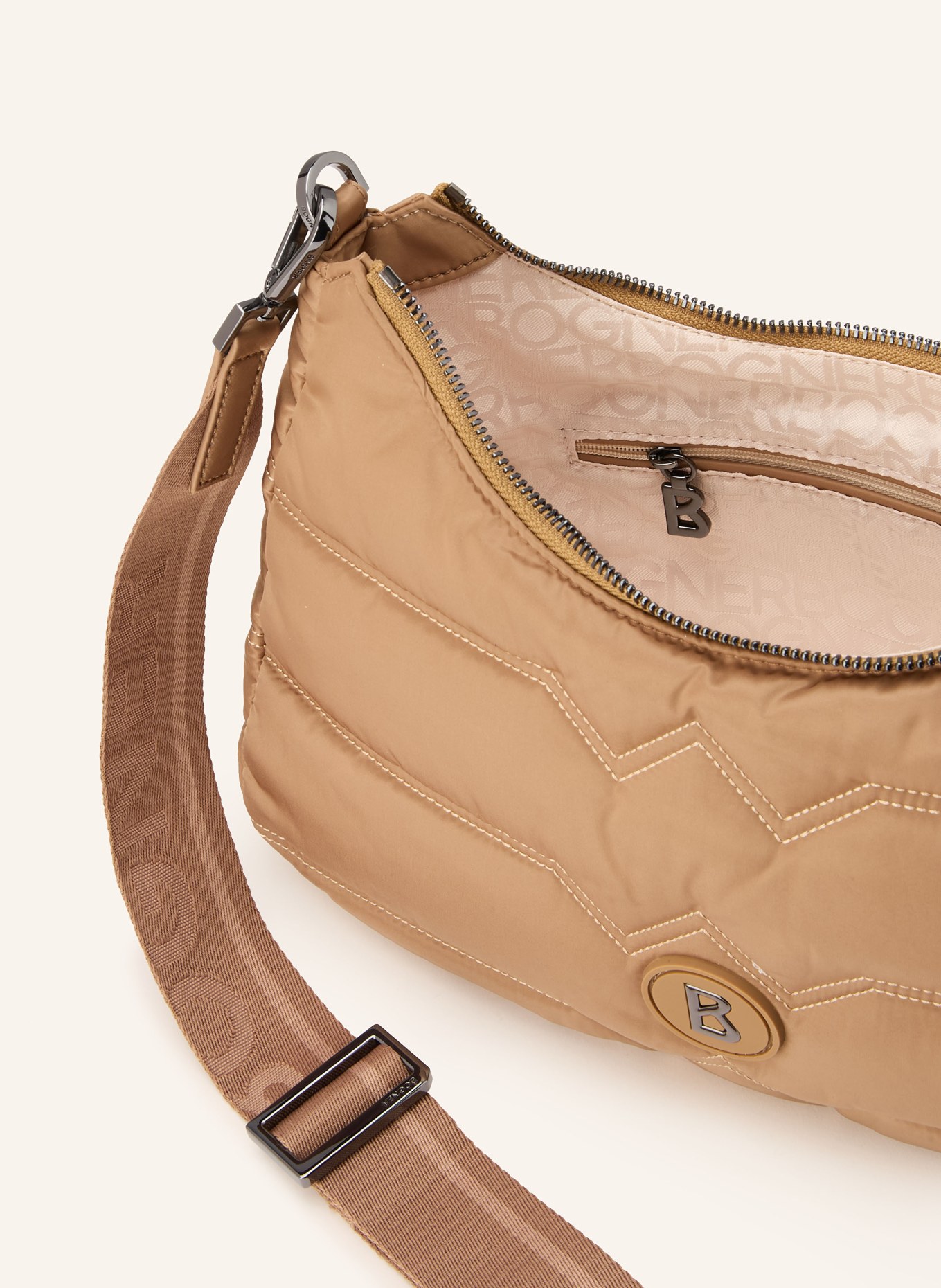 BOGNER Kabelka přes rameno ODETTE: SVĚTLE HNĚDÁ