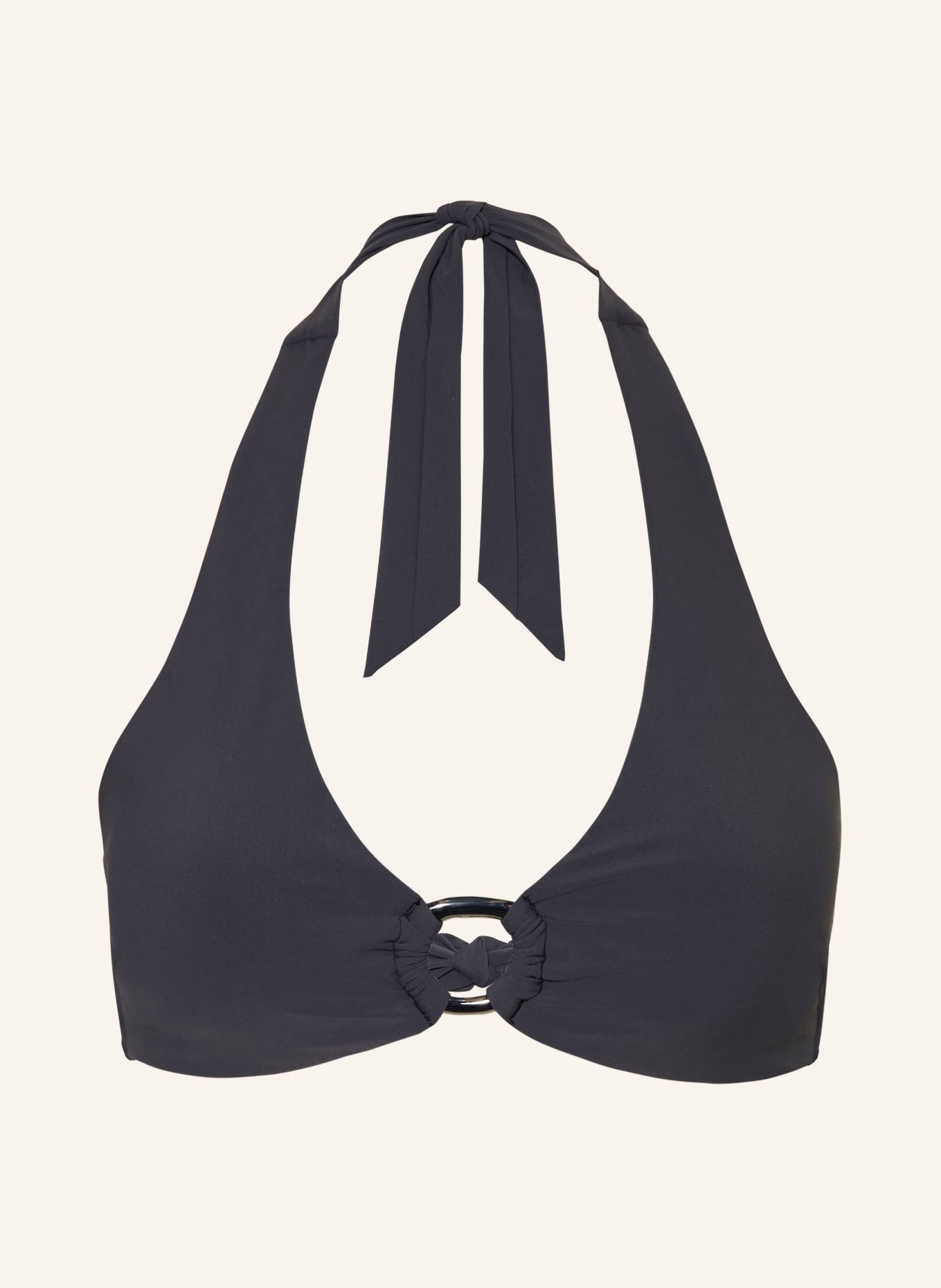 JETS Australia Halter neck bikini top JETSET: DARK BROWN