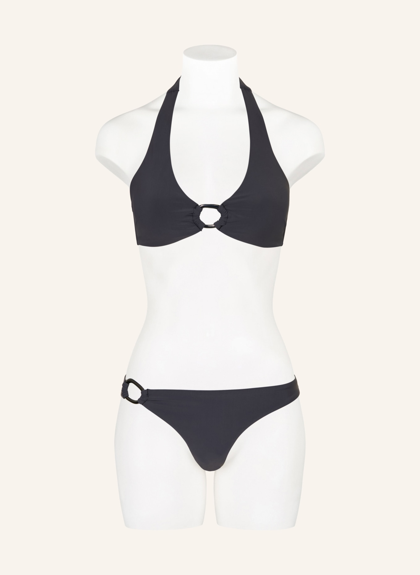 JETS Australia Halter neck bikini top JETSET: DARK BROWN