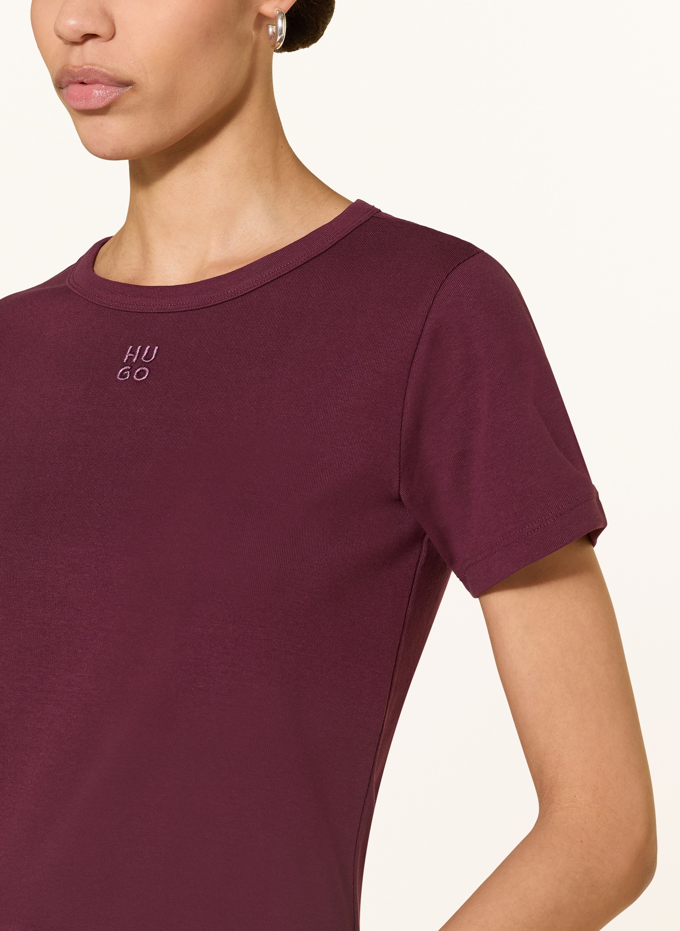 HUGO T-shirt DELORIS: DARK PURPLE