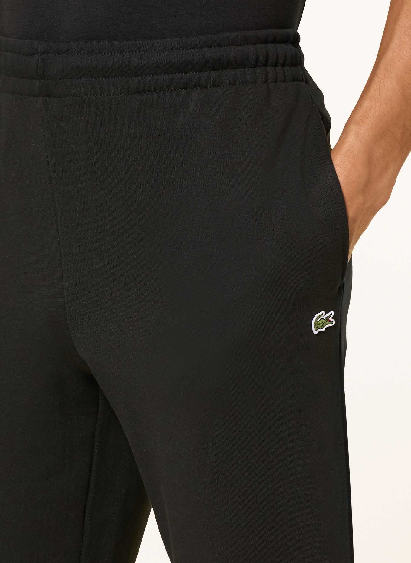 LACOSTE Sweatpants: SCHWARZ
