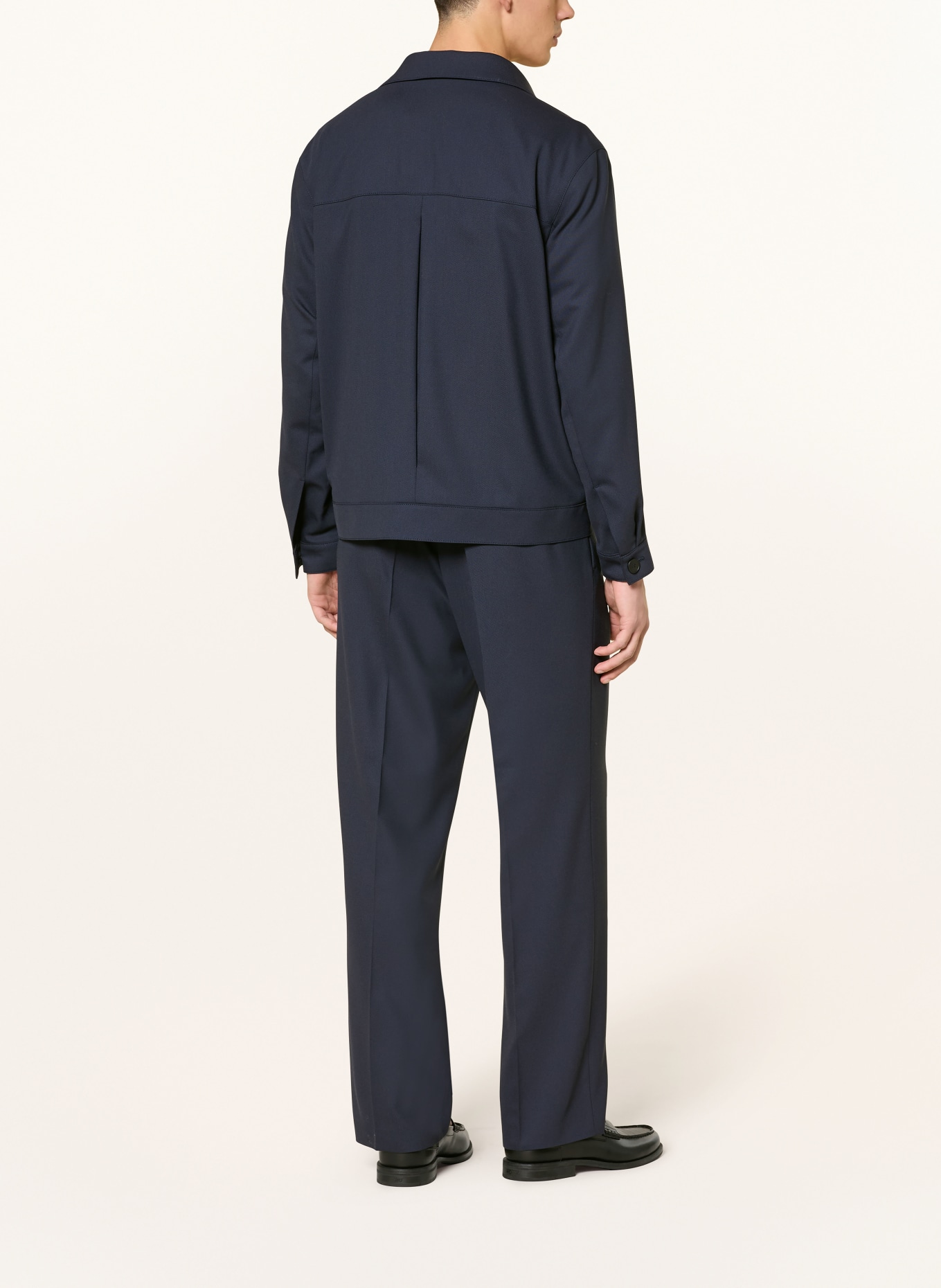 HUGO Spodnie garniturowe FLIPS: 405 DARK BLUE