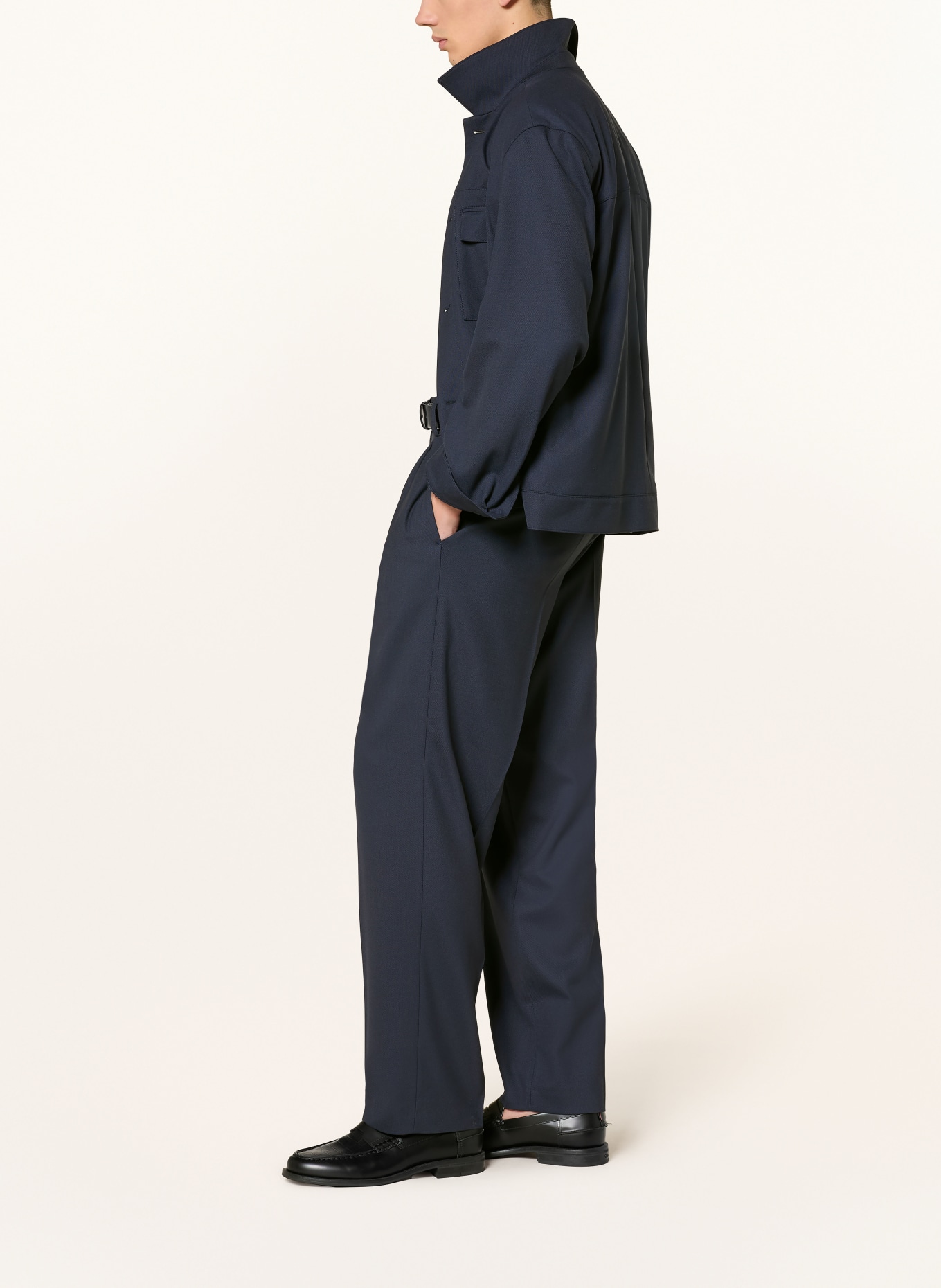 HUGO Spodnie garniturowe FLIPS: 405 DARK BLUE