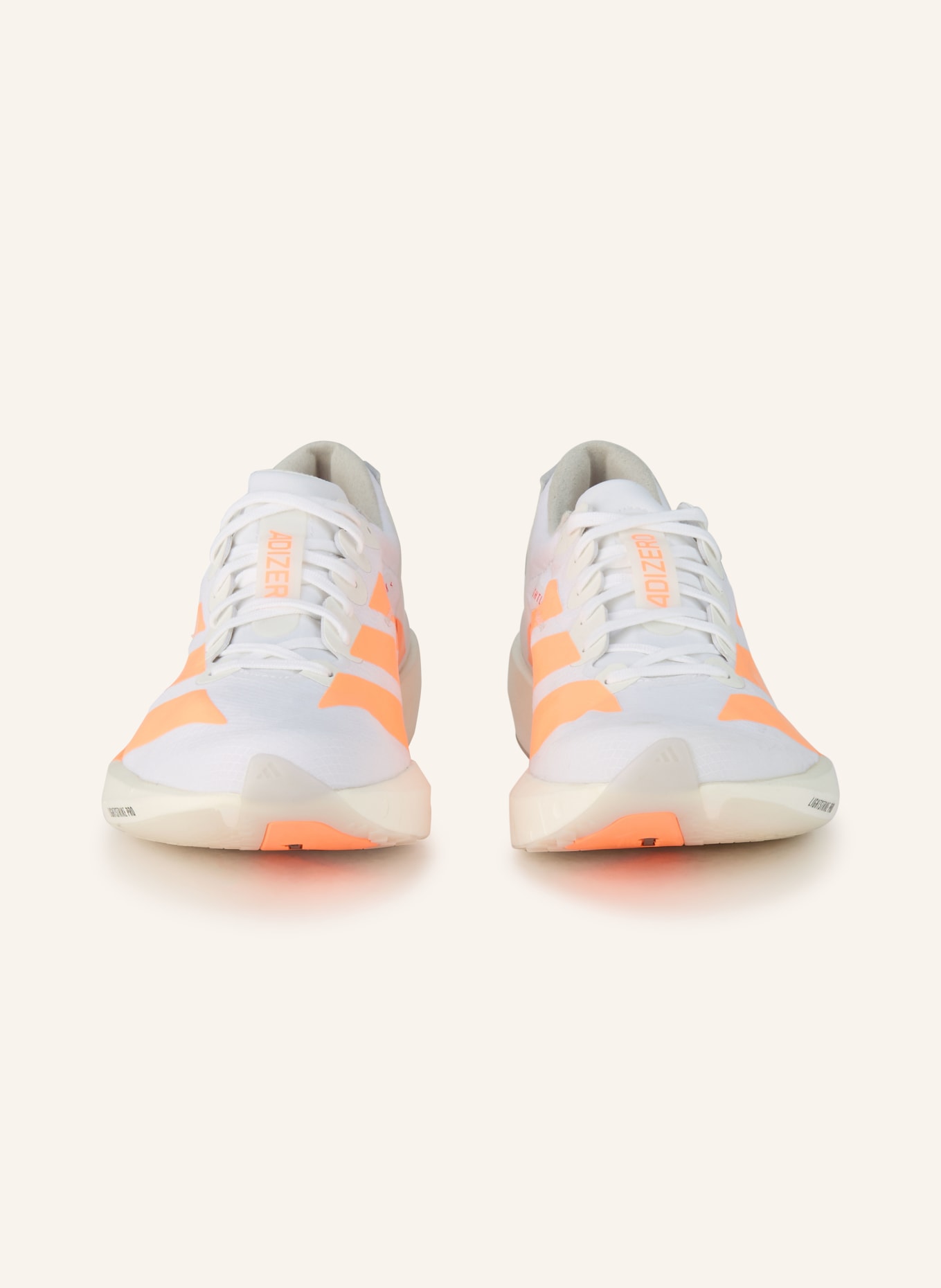 adidas Laufschuhe ADIZERO ADIOS 9: WEISS / NEONORANGE