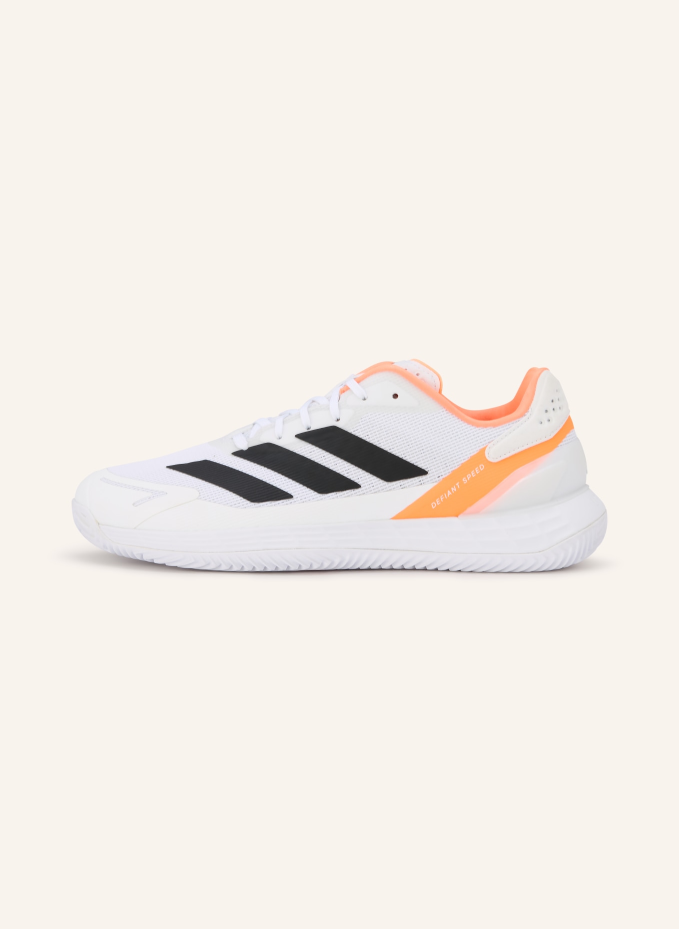 adidas Tennisschuhe DEFIANT SPEED 2: WEISS / NEONORANGE / SCHWARZ