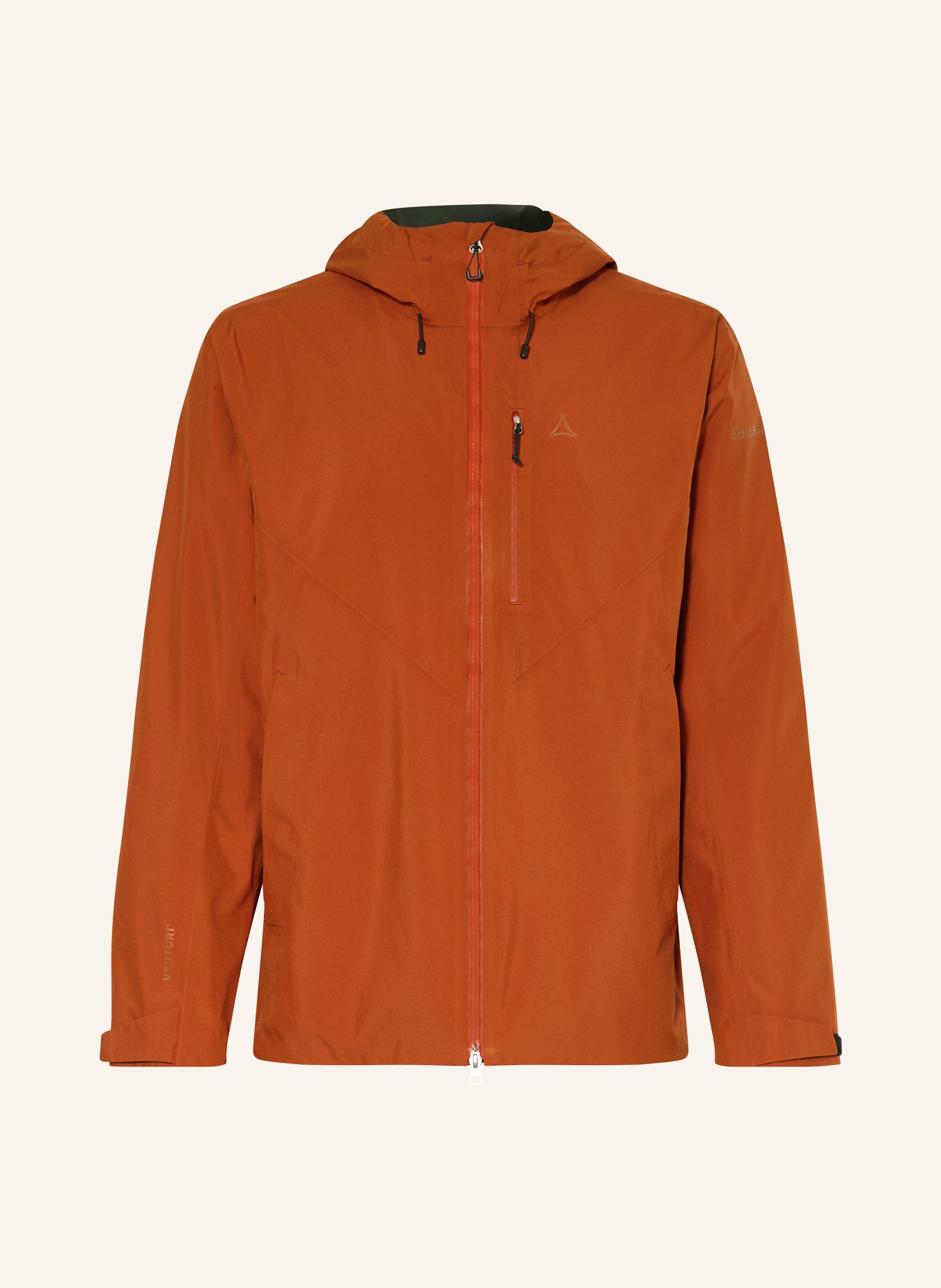 Schöffel MAUKU rain jacket: DARK ORANGE