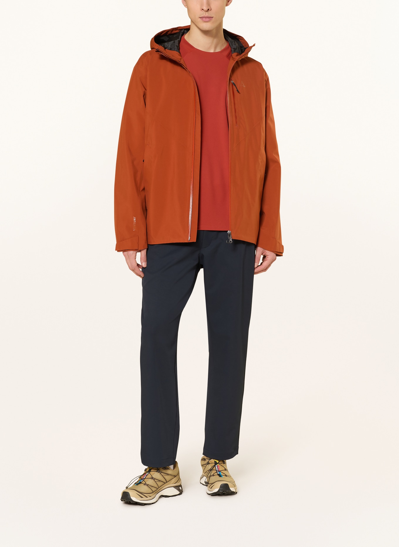 Schöffel MAUKU rain jacket: DARK ORANGE