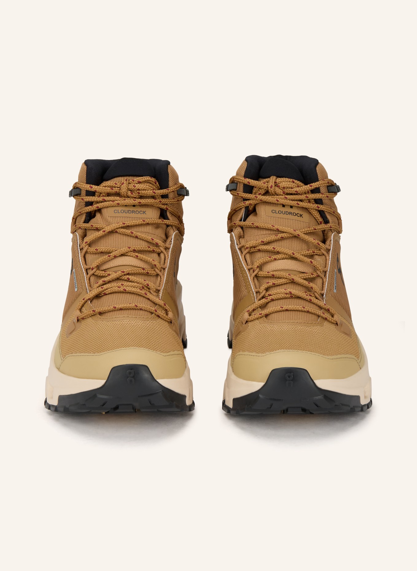 On Turistické boty CLOUDROCK MID WP: HNĚDÁ / SVĚTLE HNĚDÁ