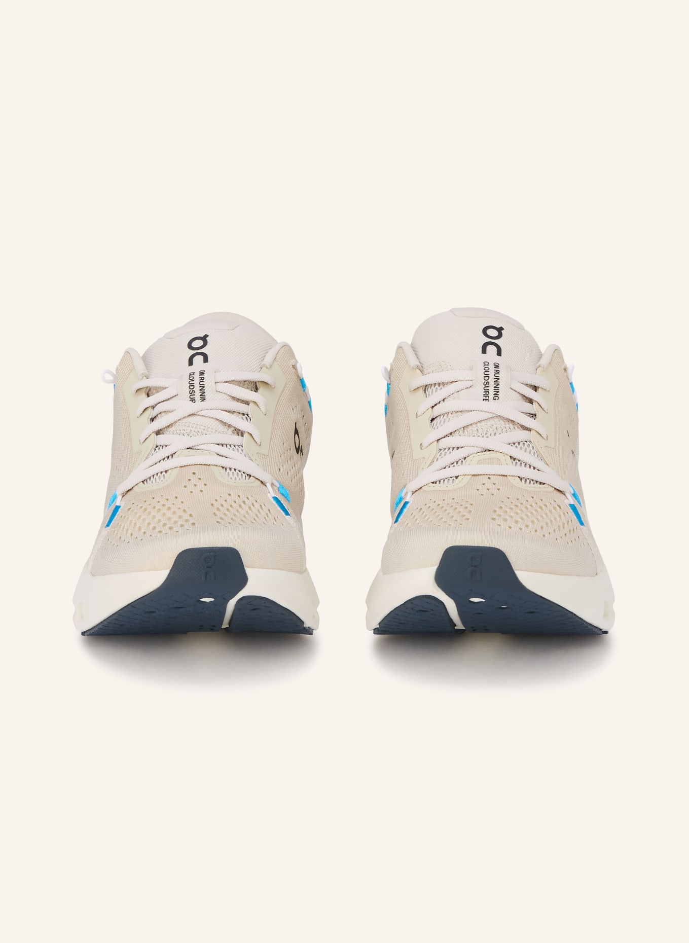 On CLOUDSURFER 2 running shoes: BEIGE / CREAM