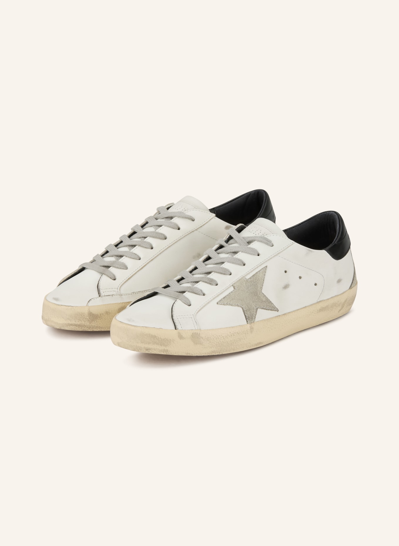 GOLDEN GOOSE Sneakers SUPER-STAR CLASSIC: CREAM / GRAY / BLACK